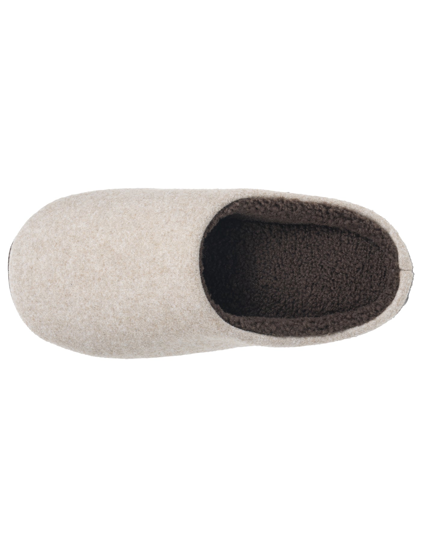 isotoner-chaussons-mules-homme-feutrine-beige image 7