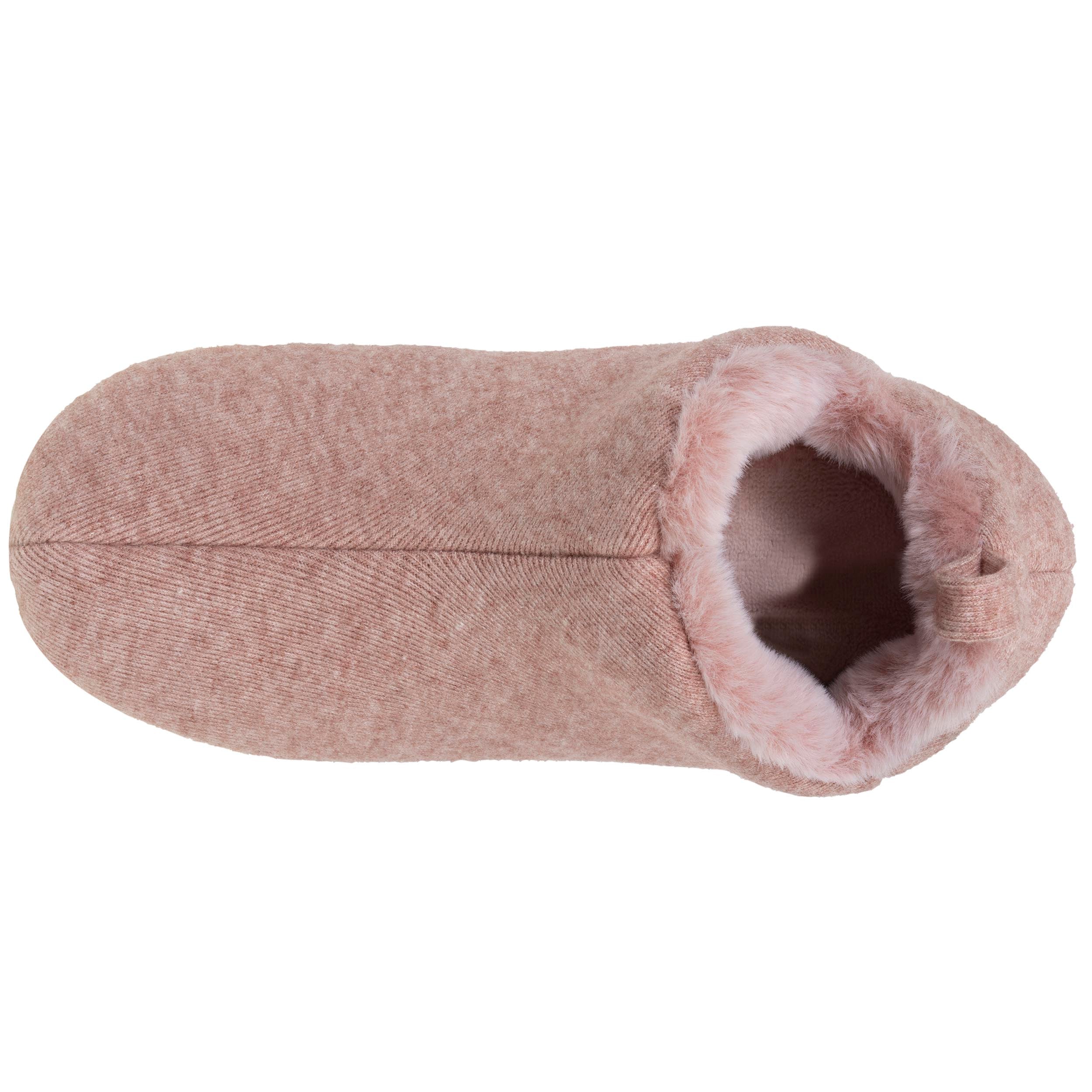 isotoner-chaussons-bottillons-bas-femme-rose-chin image 3