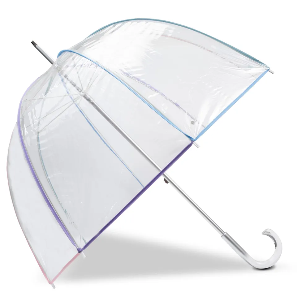 isotoner-parapluie-cloche-transparent-pvc-pastel image 1