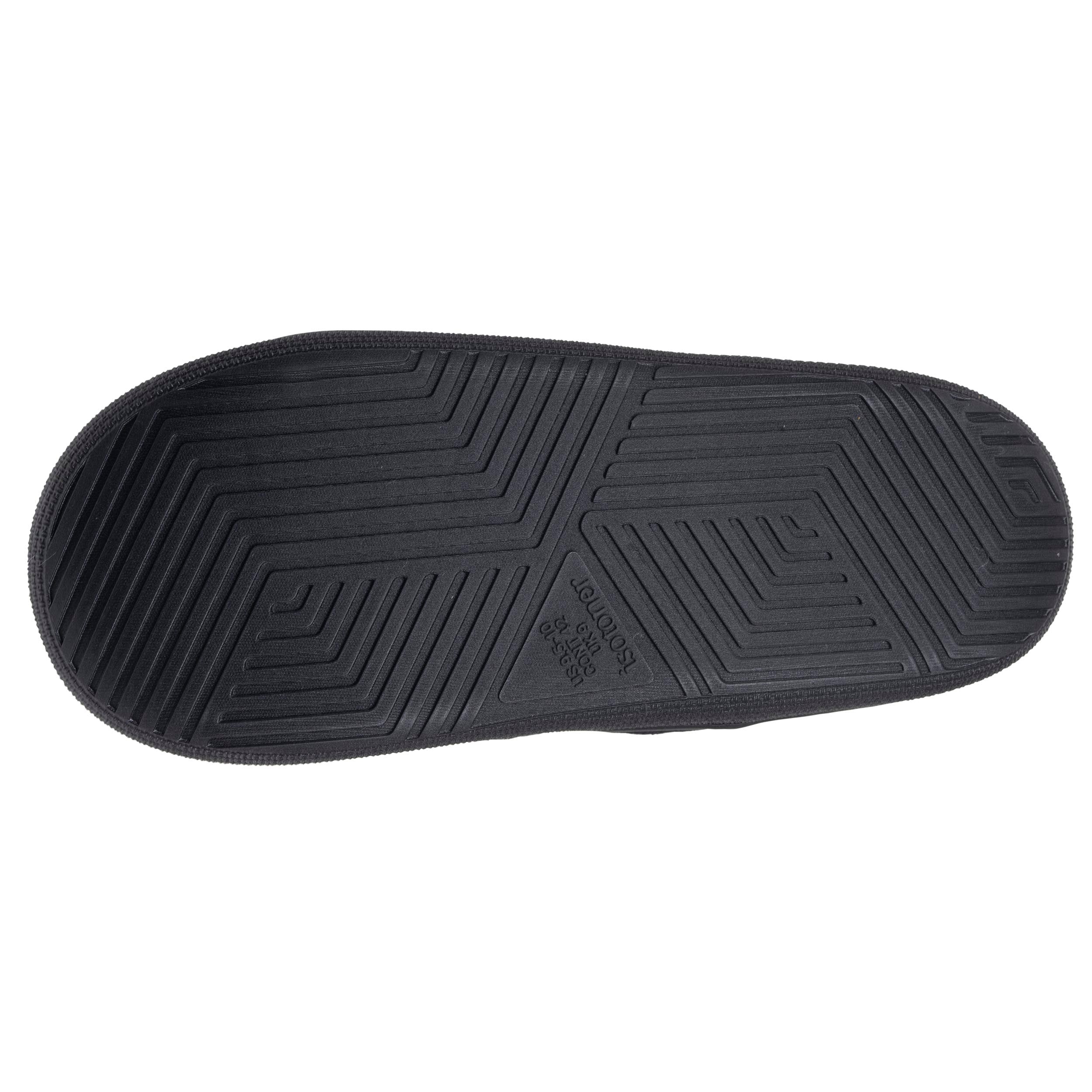 isotoner-chaussons-slippers-homme-bloup-noir-bleu image 4