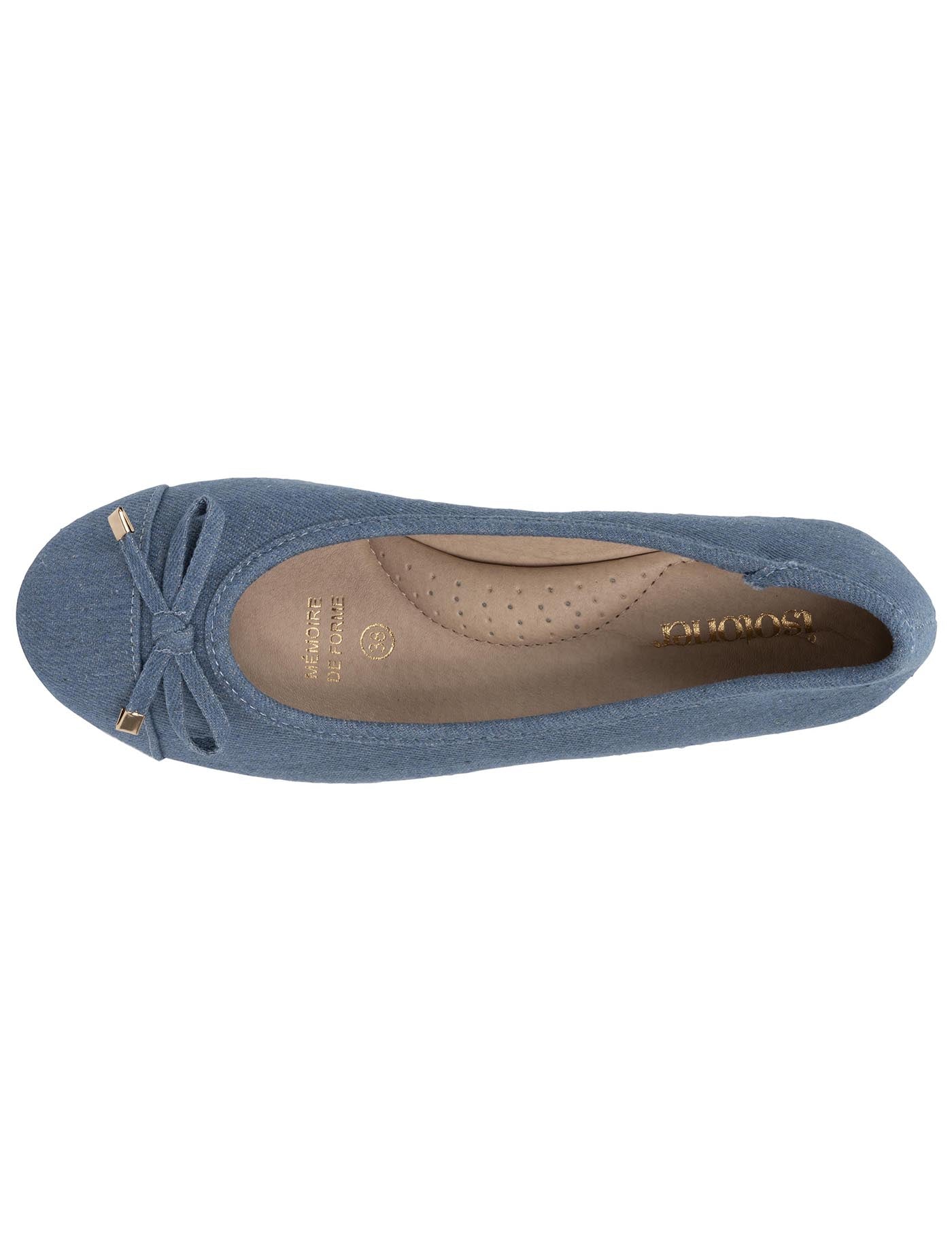 isotoner-ballerines-femme-corde-talon-compens-4cm-bleu image 7