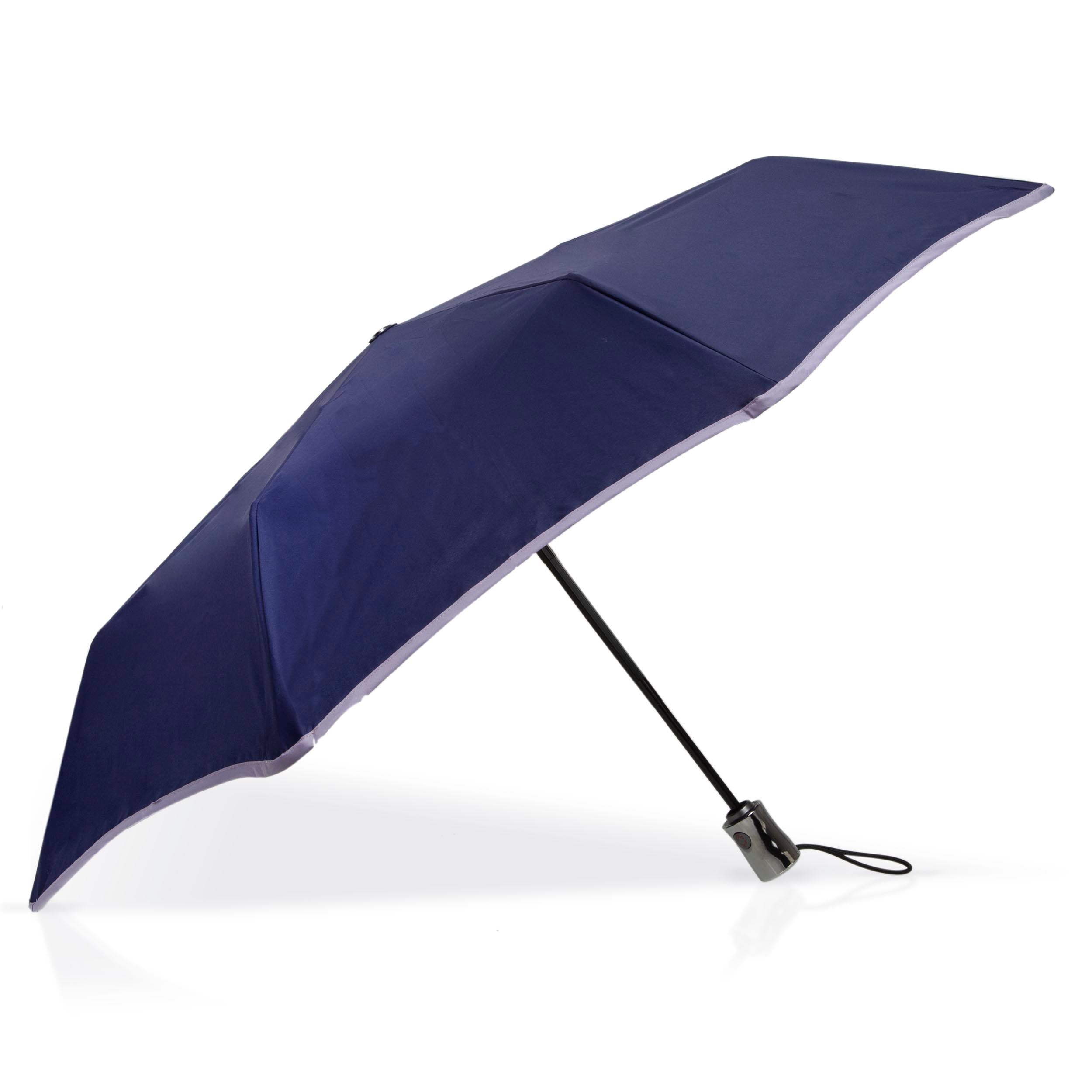 isotoner-parapluie-x-tra-solide-28-cm-marine-parme-ouverture-automatique image 2