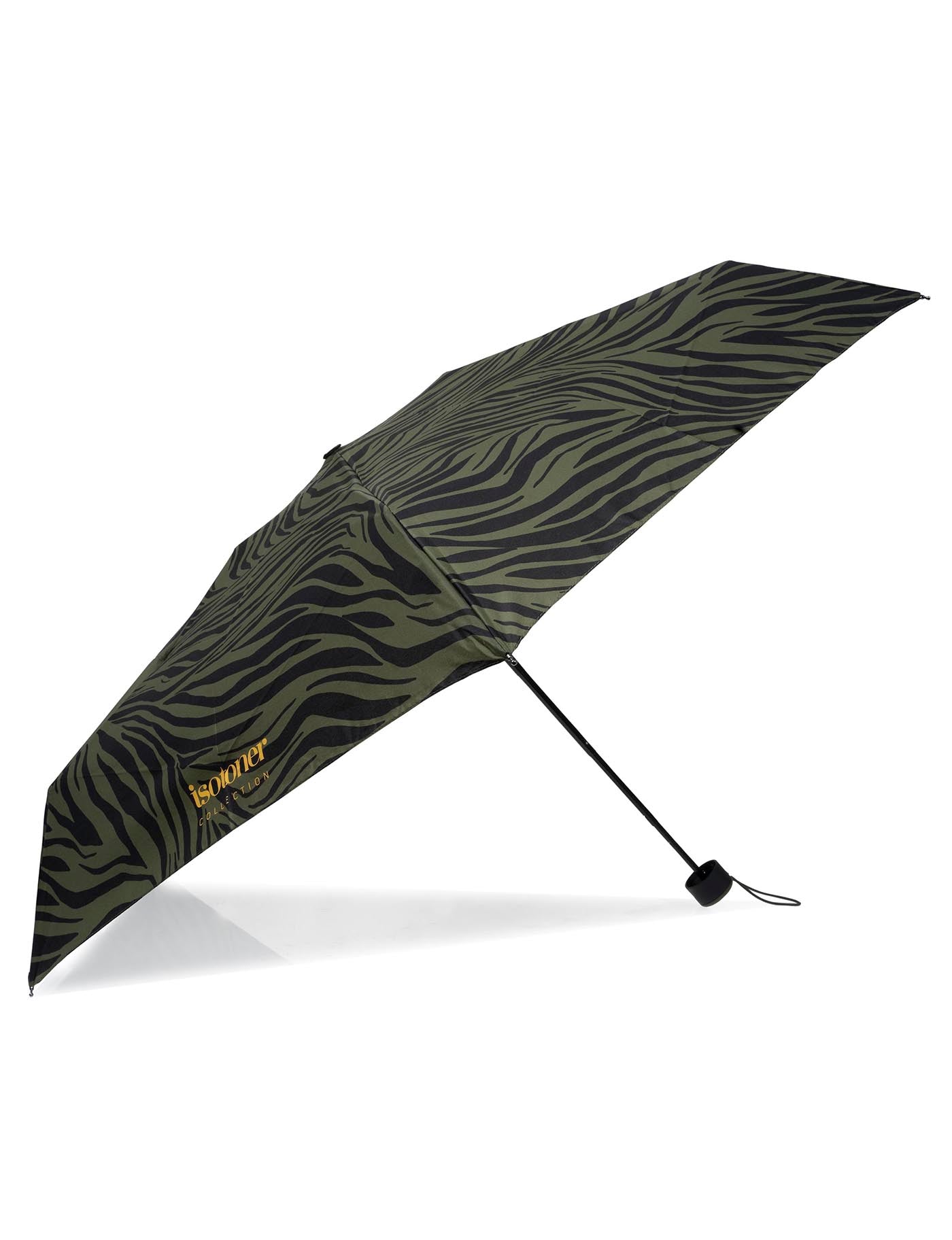 isotoner-parapluie-mini-slim-z-bre-kaki image 7
