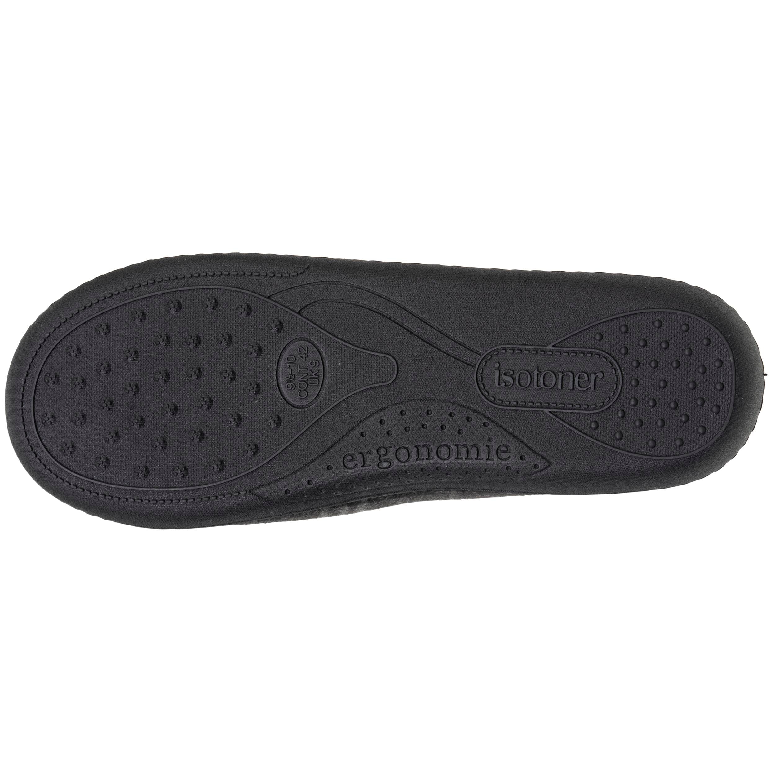 isotoner-chaussons-charentaises-homme-tartan-gris image 4