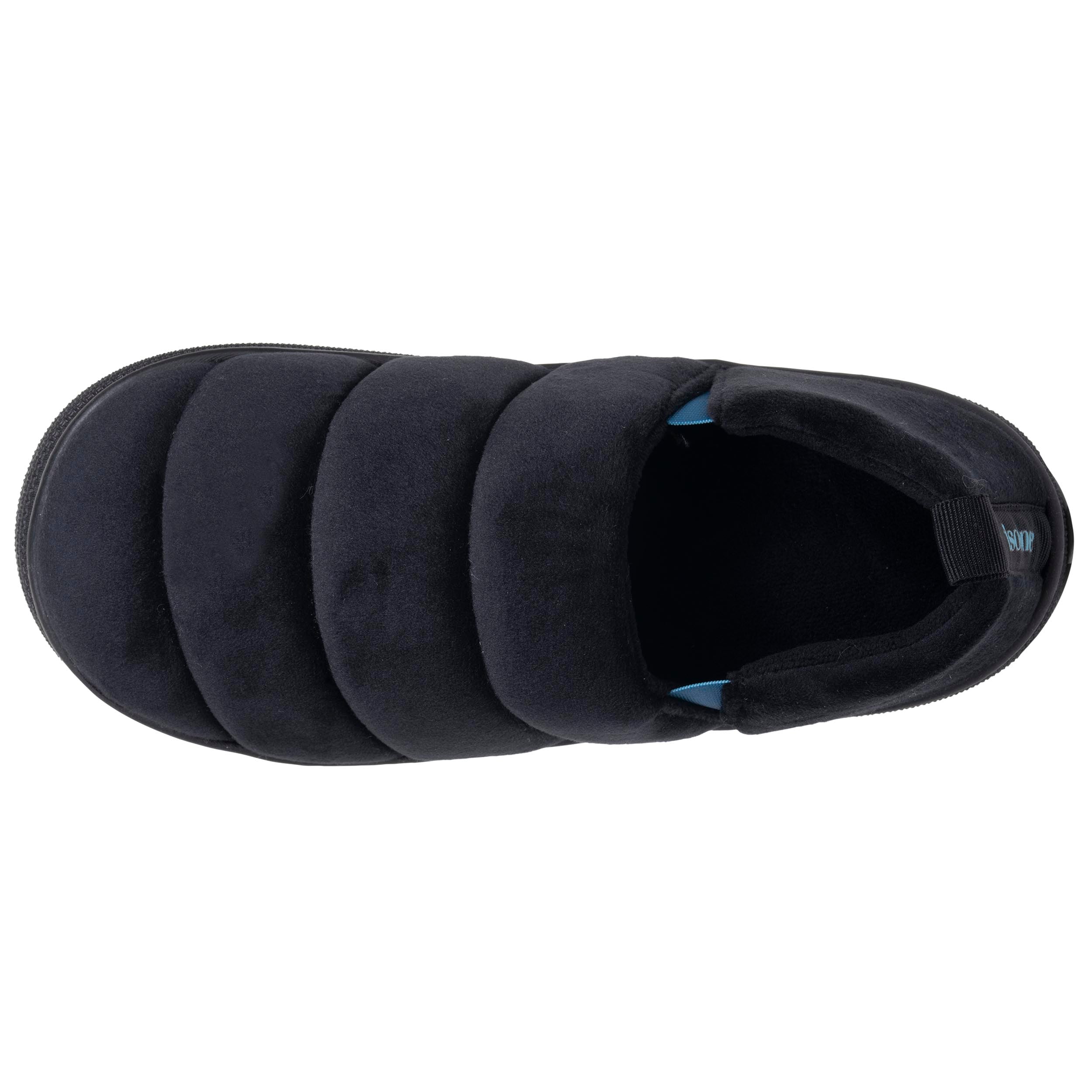 isotoner-chaussons-slippers-homme-bloup-noir-bleu image 2