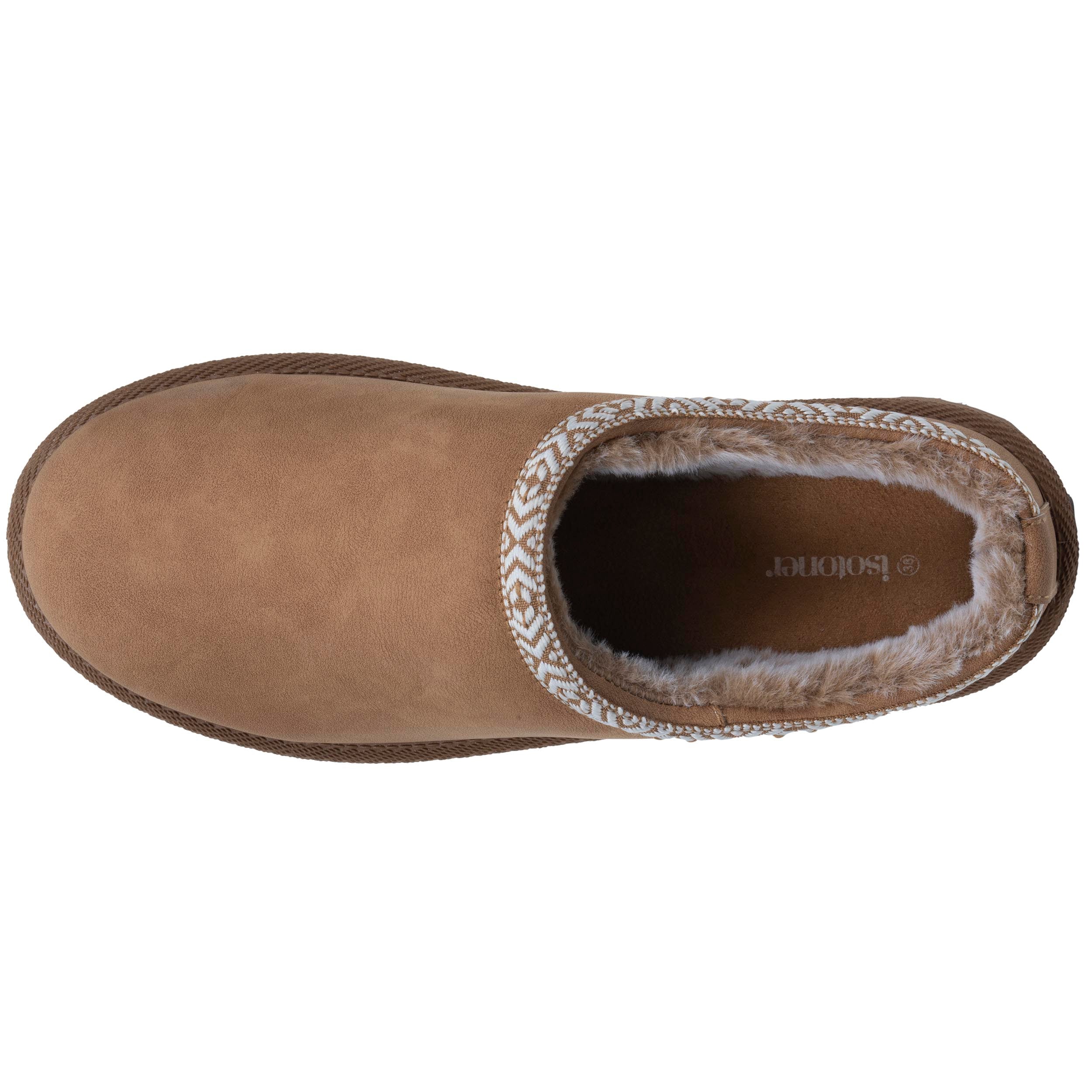 isotoner-sabots-cozy-femme-fourr-s-camel-everywear-m-moire-de-forme image 3