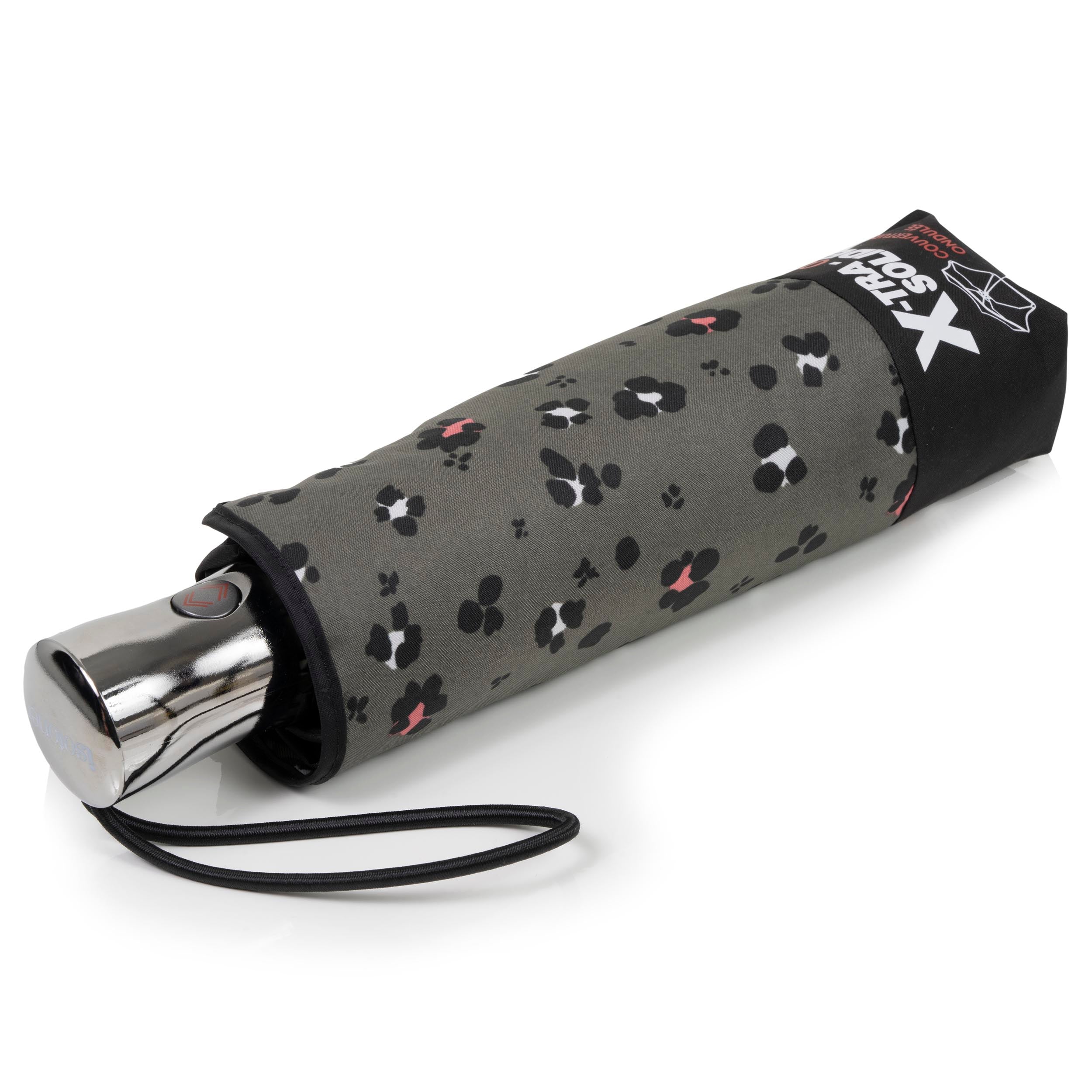 isotoner-parapluie-x-tra-solide-28-cm-l-opard-kaki-automatique image 1