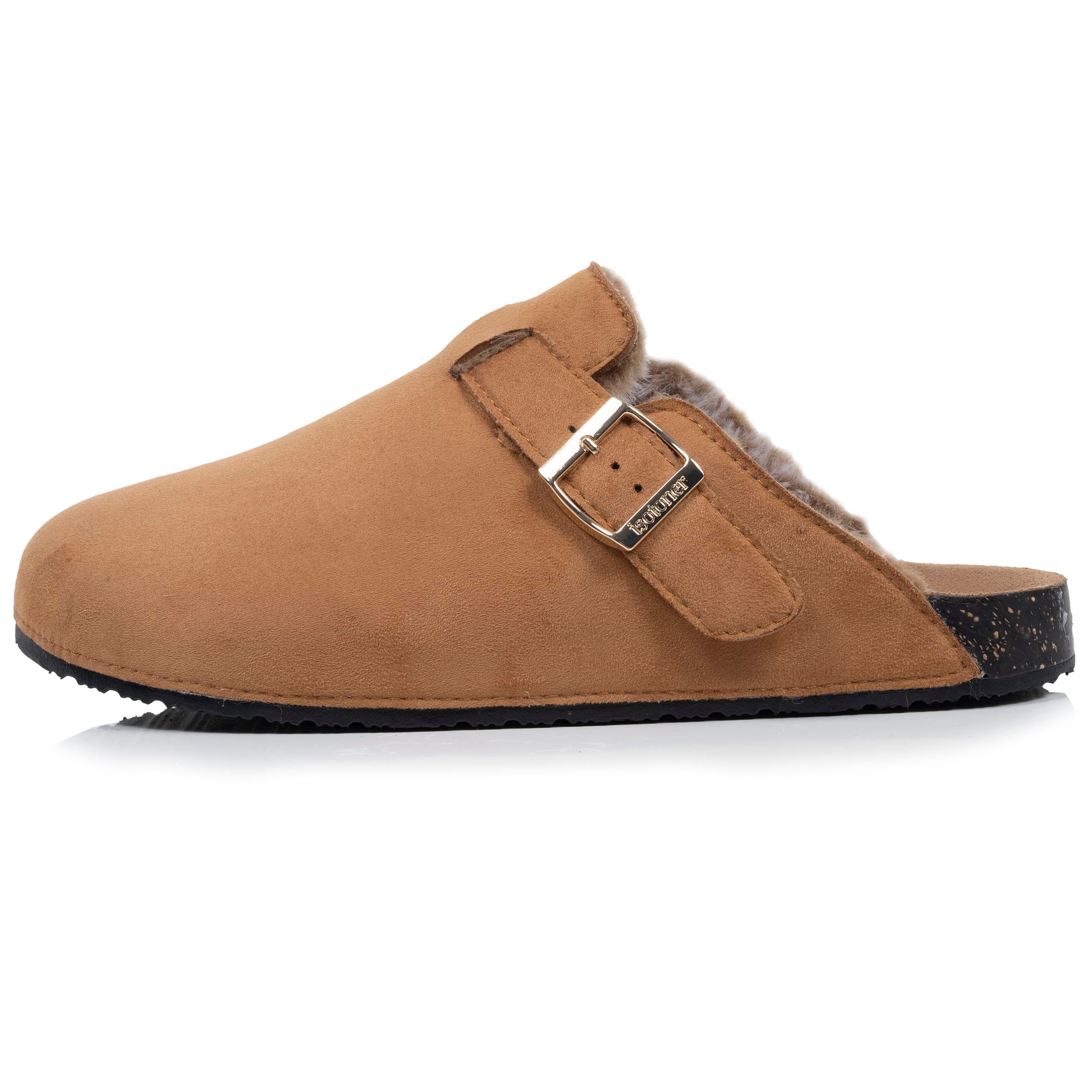 isotoner-mules-sabots-femme-camel-l-opard-everywear image 3