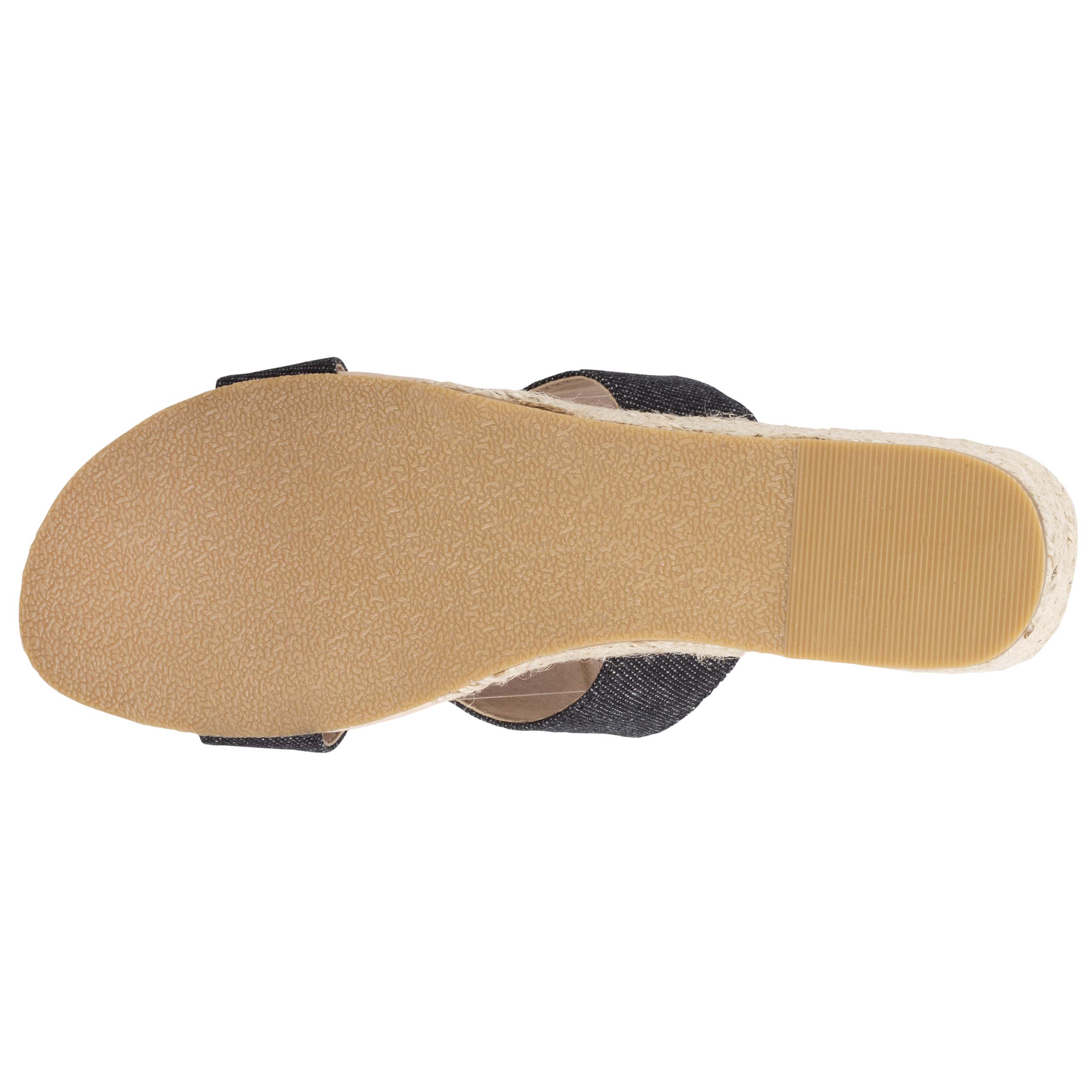 isotoner-mules-claquettes-femme-talon-jean-noir-3-cm image 4