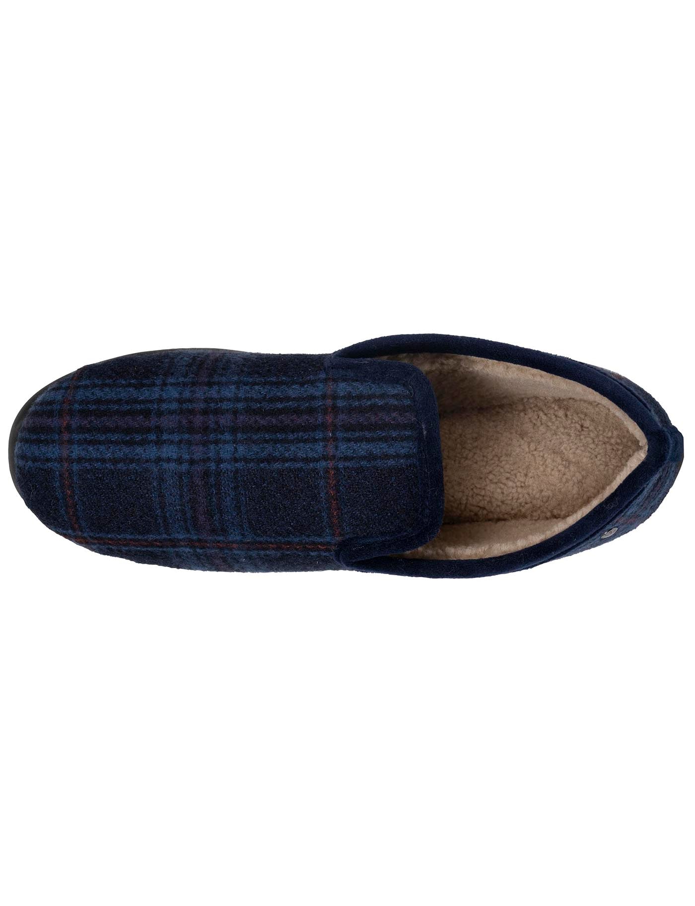 isotoner-chaussons-charentaises-homme-tartan-bleus image 7