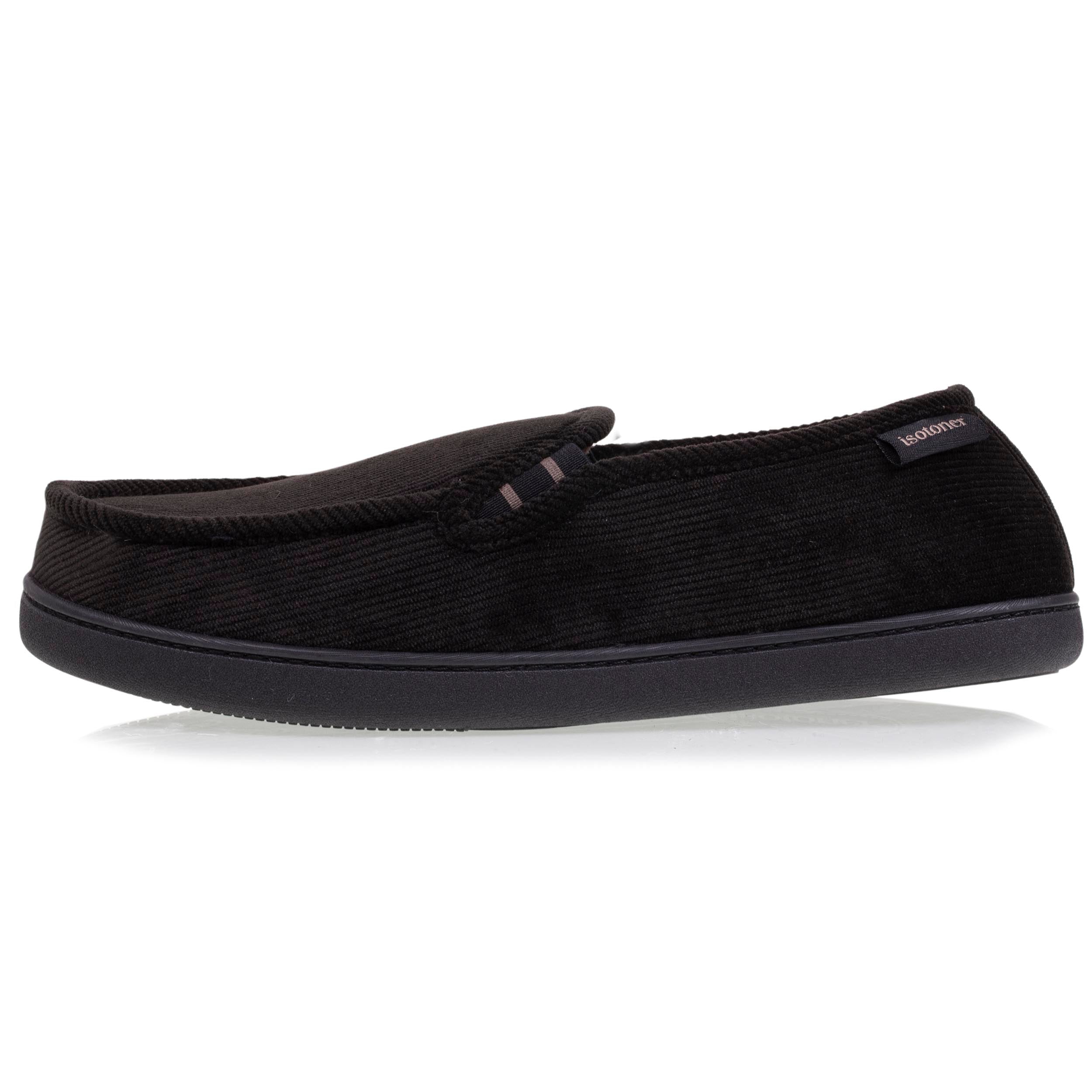 isotoner-mocassins-chaussons-homme-noir-confort-nuage image 3