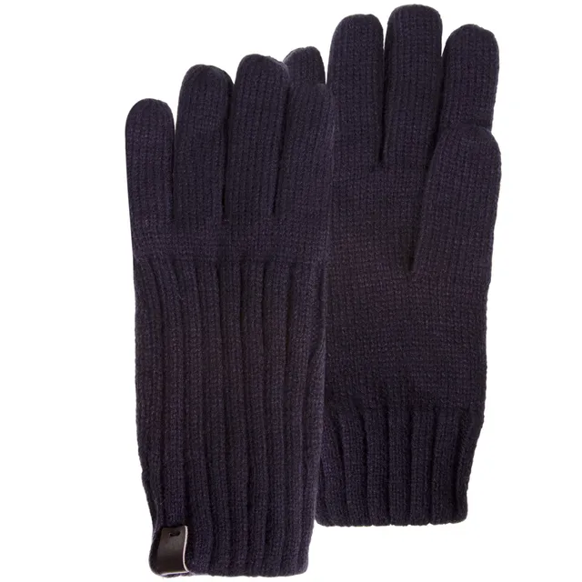 isotoner-gants-homme-maille-c-tel-e-marine image 1
