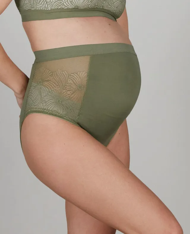 cache-c-ur-maxi-culotte-de-maternit-dahlia-kaki image 1