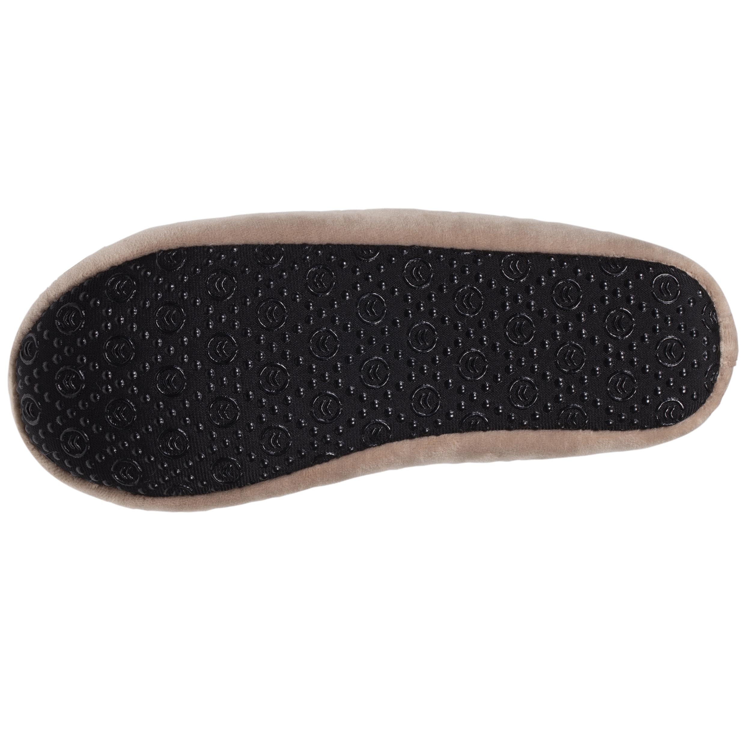 isotoner-chaussons-ballerines-femme-beige-fourrure image 4