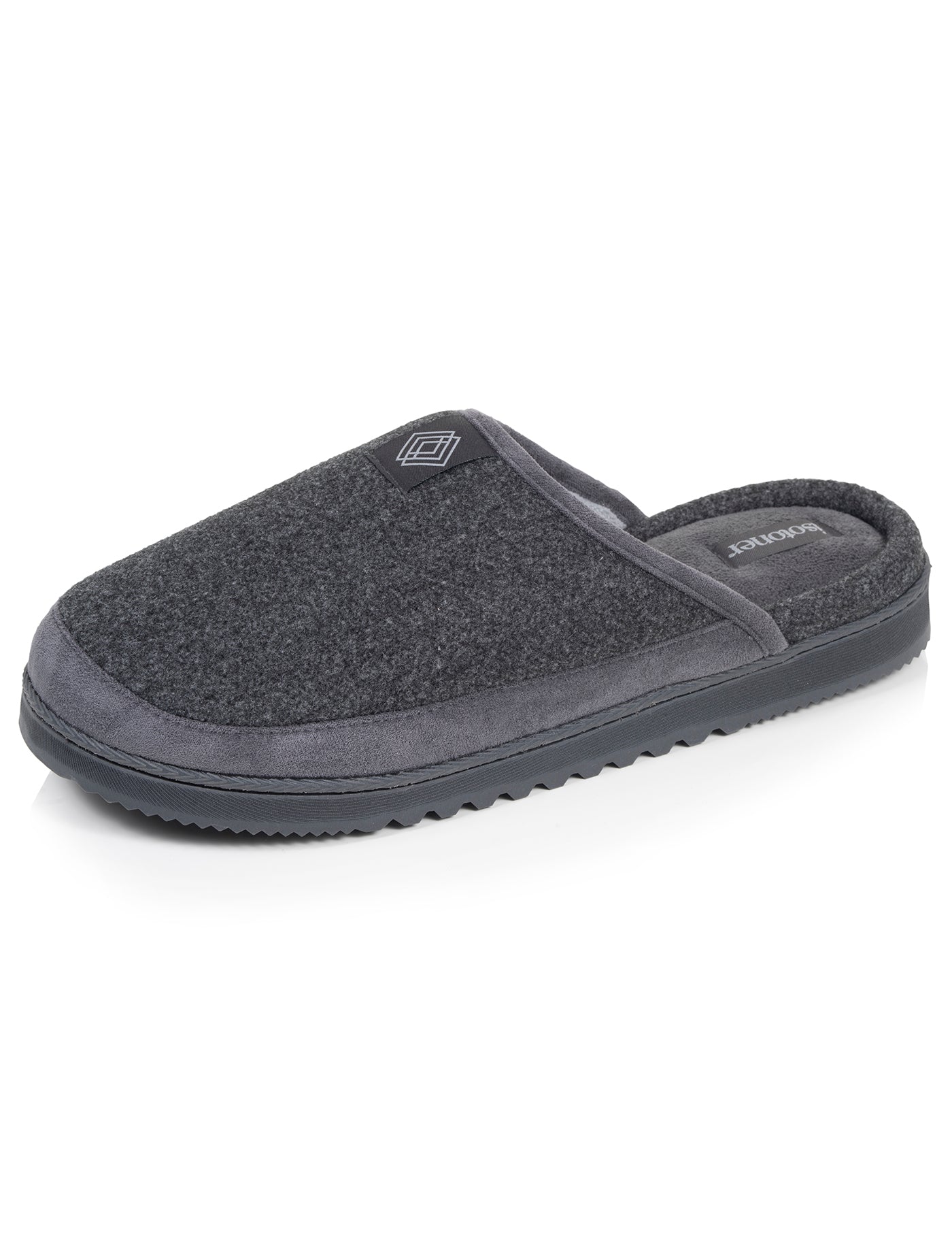 isotoner-chaussons-mules-homme-gris-semelle-crant-e image 6