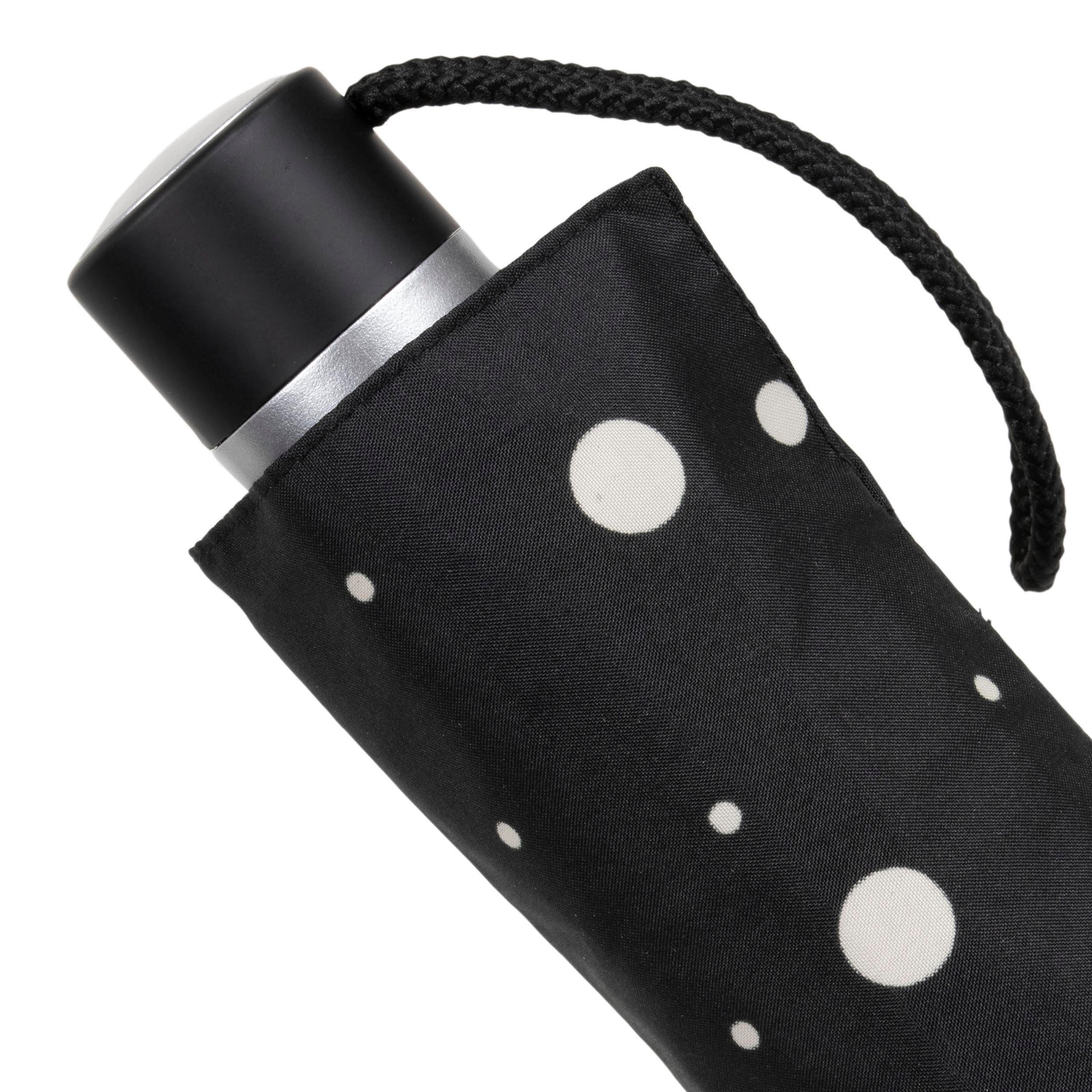 isotoner-parapluie-pliant-pois-noir-jaune-petit-prix image 5