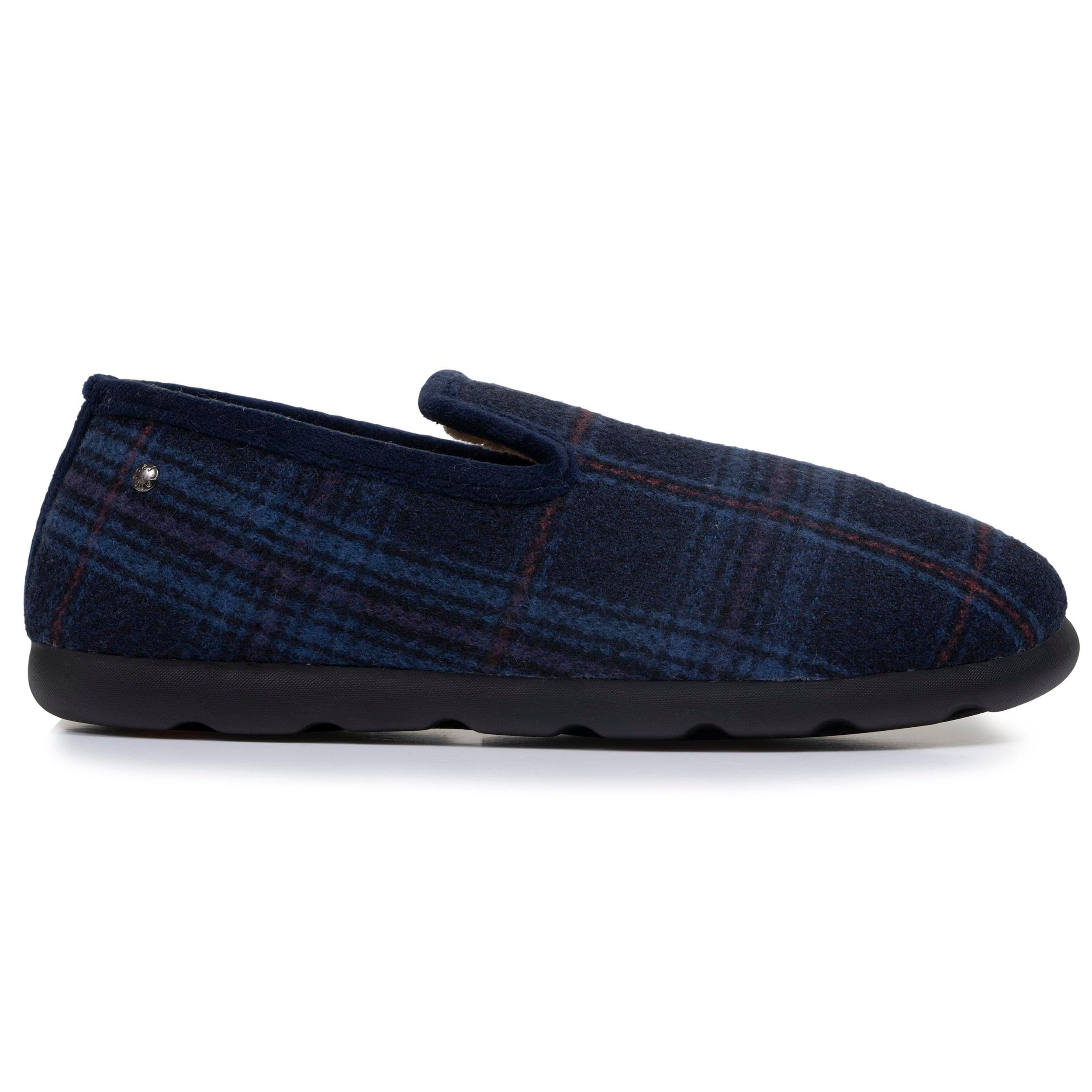 isotoner-chaussons-charentaises-homme-tartan-bleus image 8