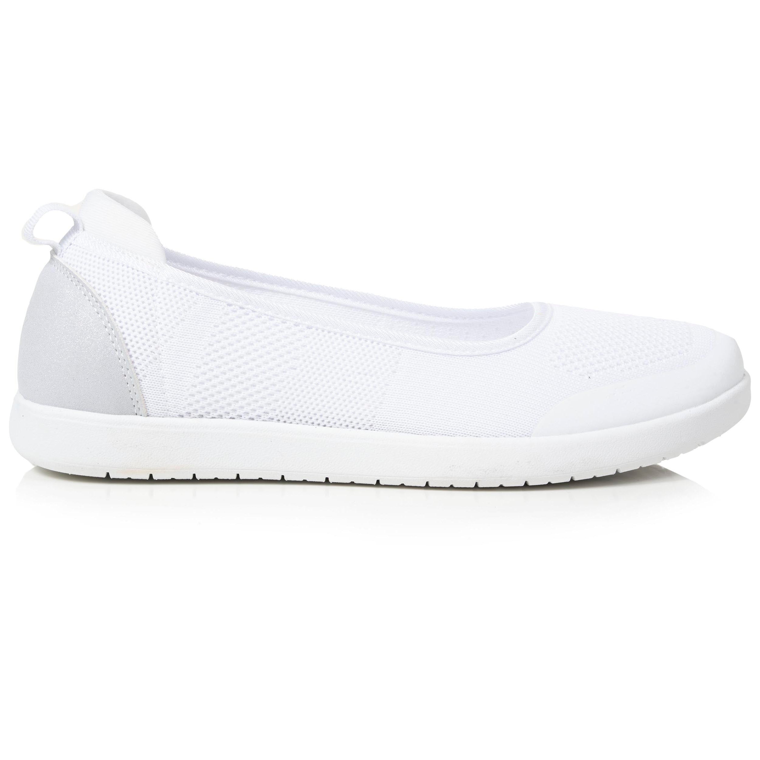 isotoner-ballerines-femme-slip-on-blanc-everywear image 8