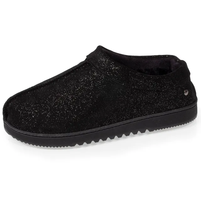 isotoner-chaussons-bottillons-cuir-femme-noir-nacr image 1