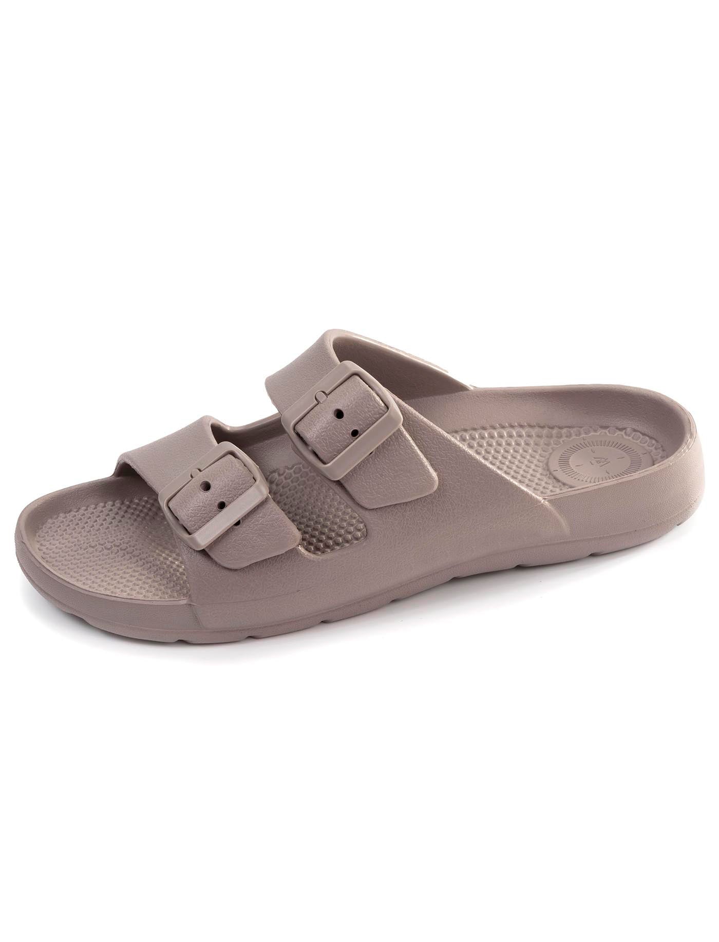 isotoner-mules-claquettes-femme-ajustable-taupe image 7