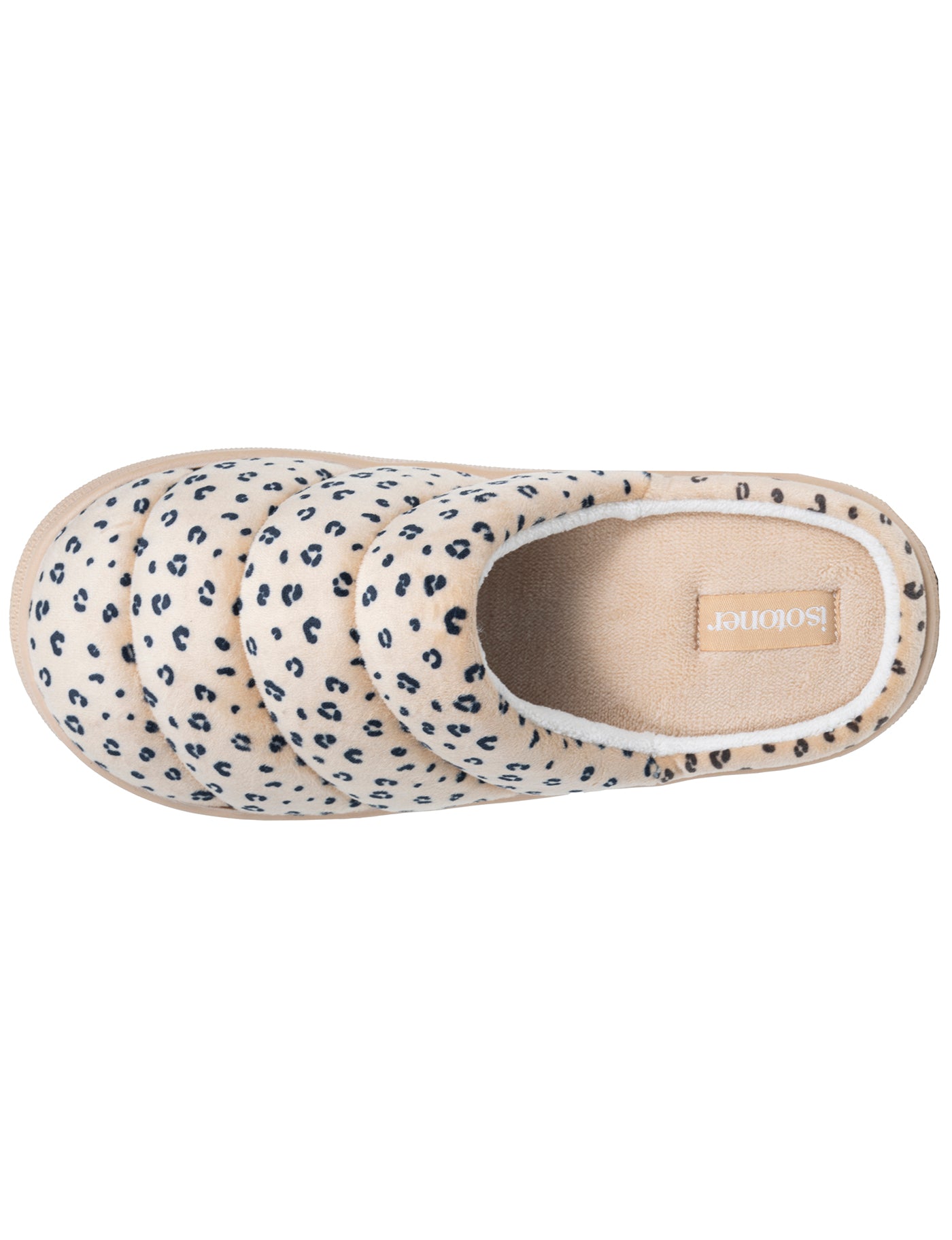 isotoner-chaussons-mules-femme-bloup-l-opard-clair image 7