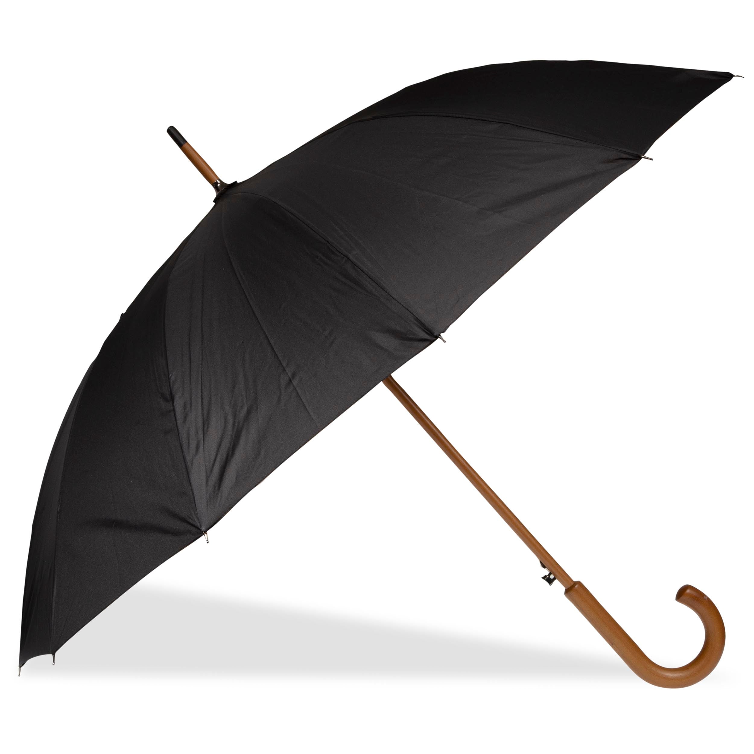 isotoner-parapluie-canne-d-perlant-noir-deluxe image 1