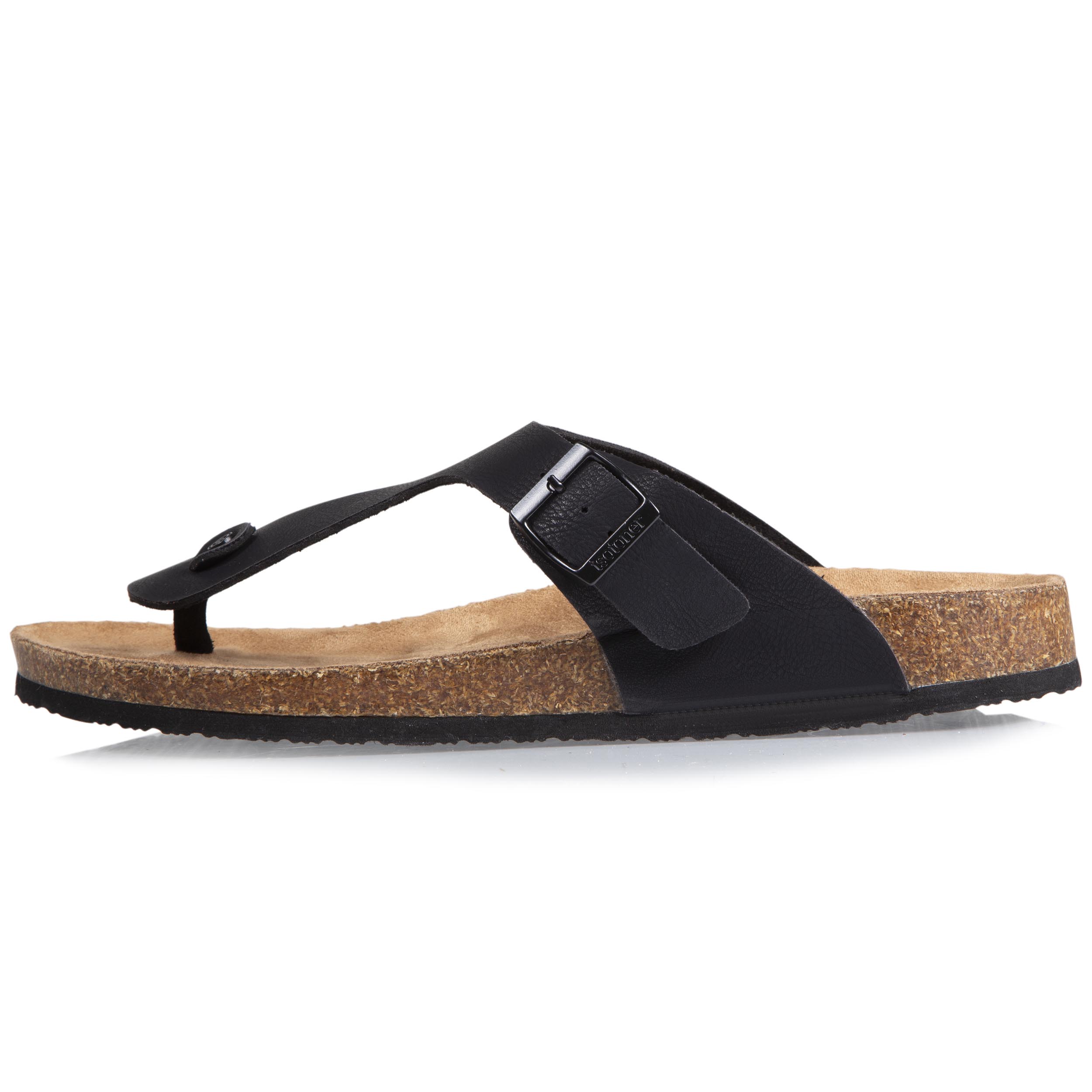 isotoner-mules-sandales-homme-bride-noir image 3