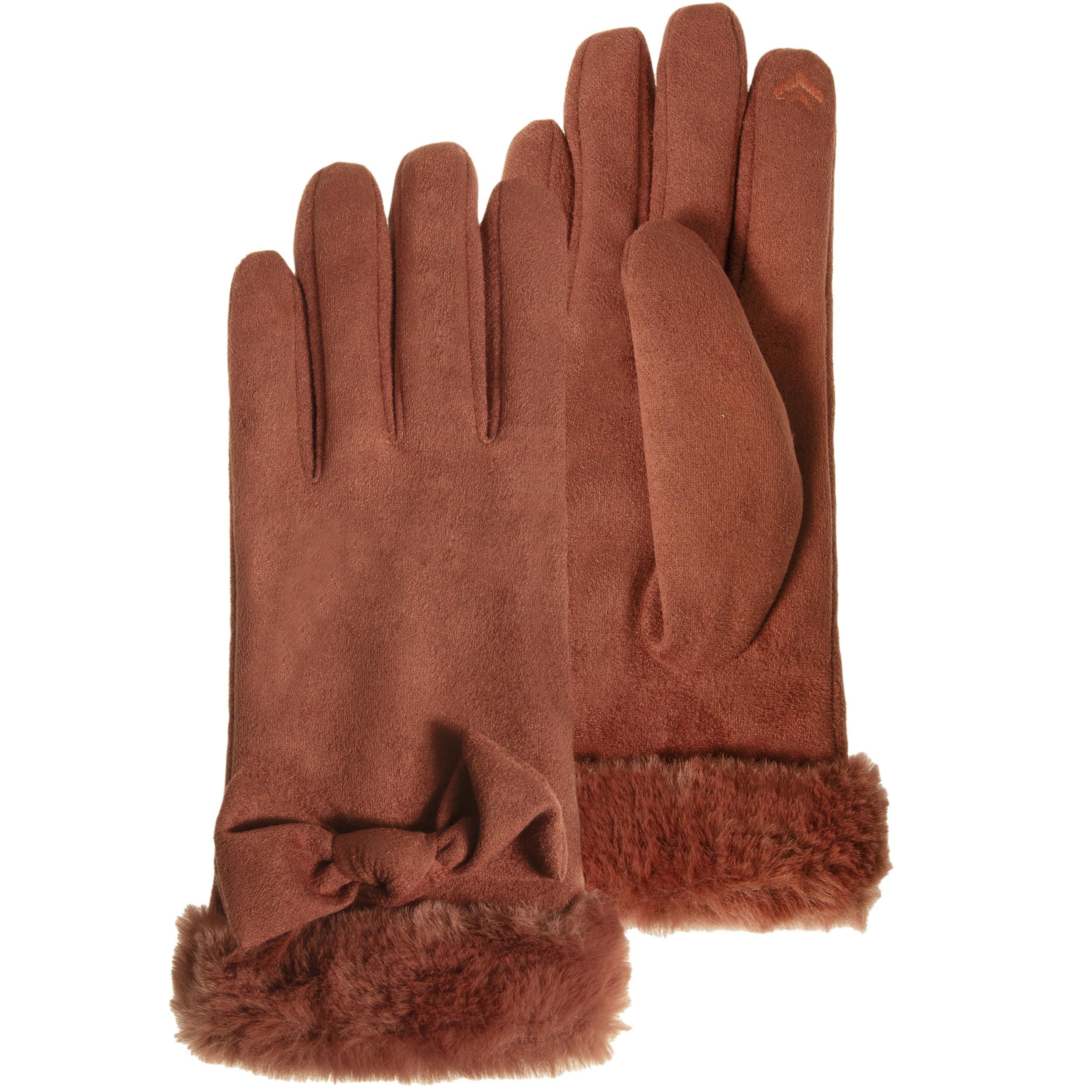 isotoner-gants-femme-ultra-chaud-tactiles-paprika image 1
