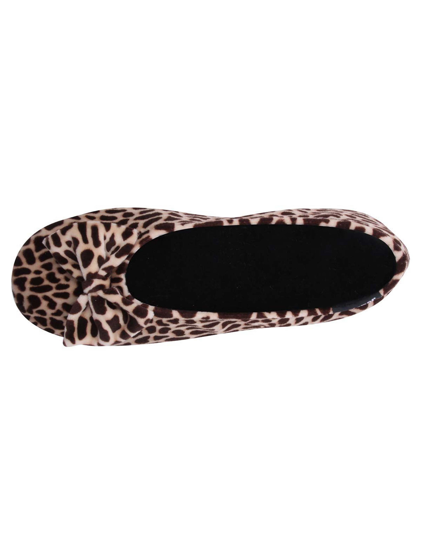 isotoner-chaussons-ballerines-femme-n-ud-girafe image 7