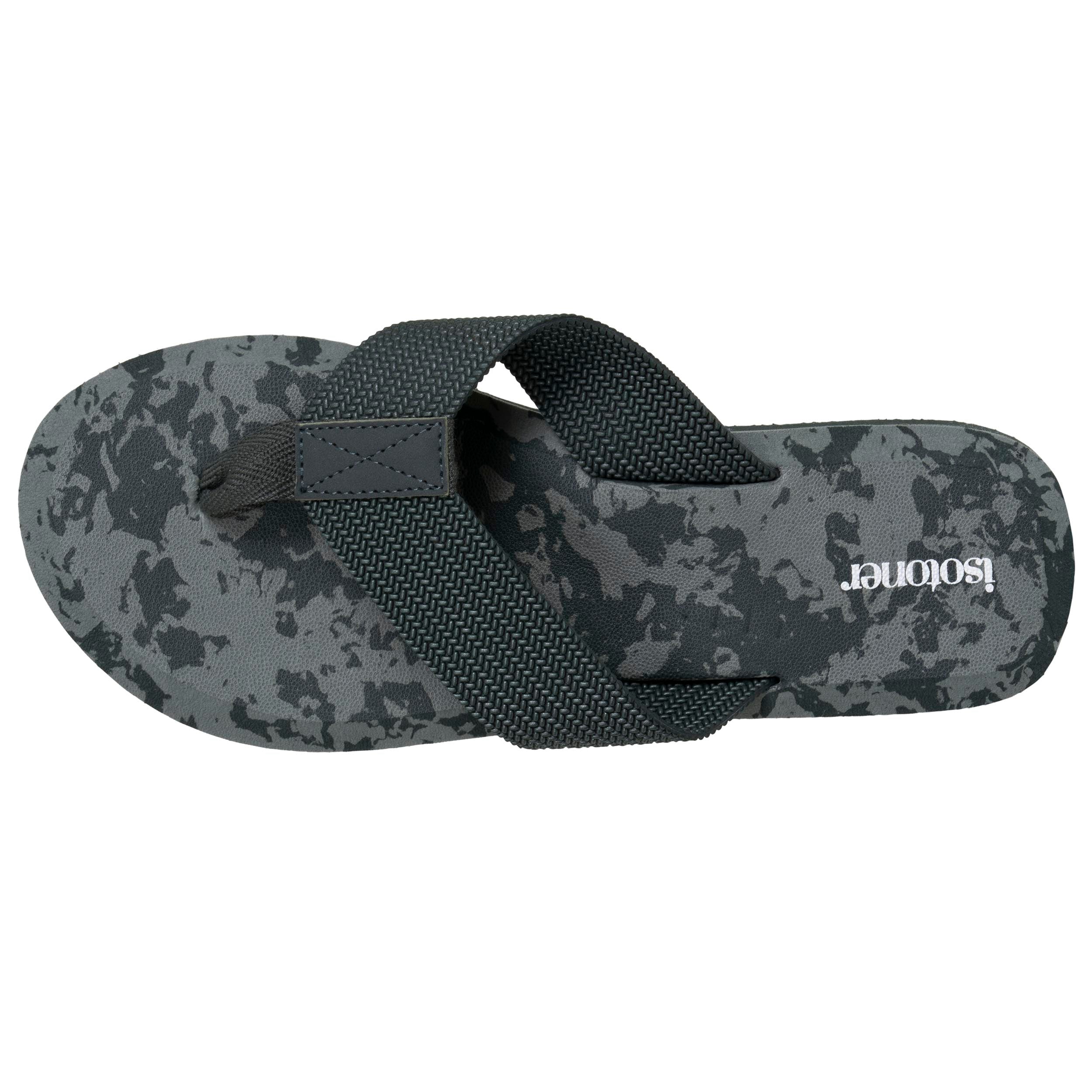 isotoner-tongs-homme-sport-camouflage-kaki-moelleuses image 2