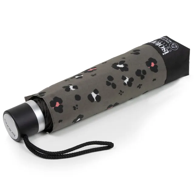 isotoner-parapluie-petit-prix-l-opard-kaki image 1