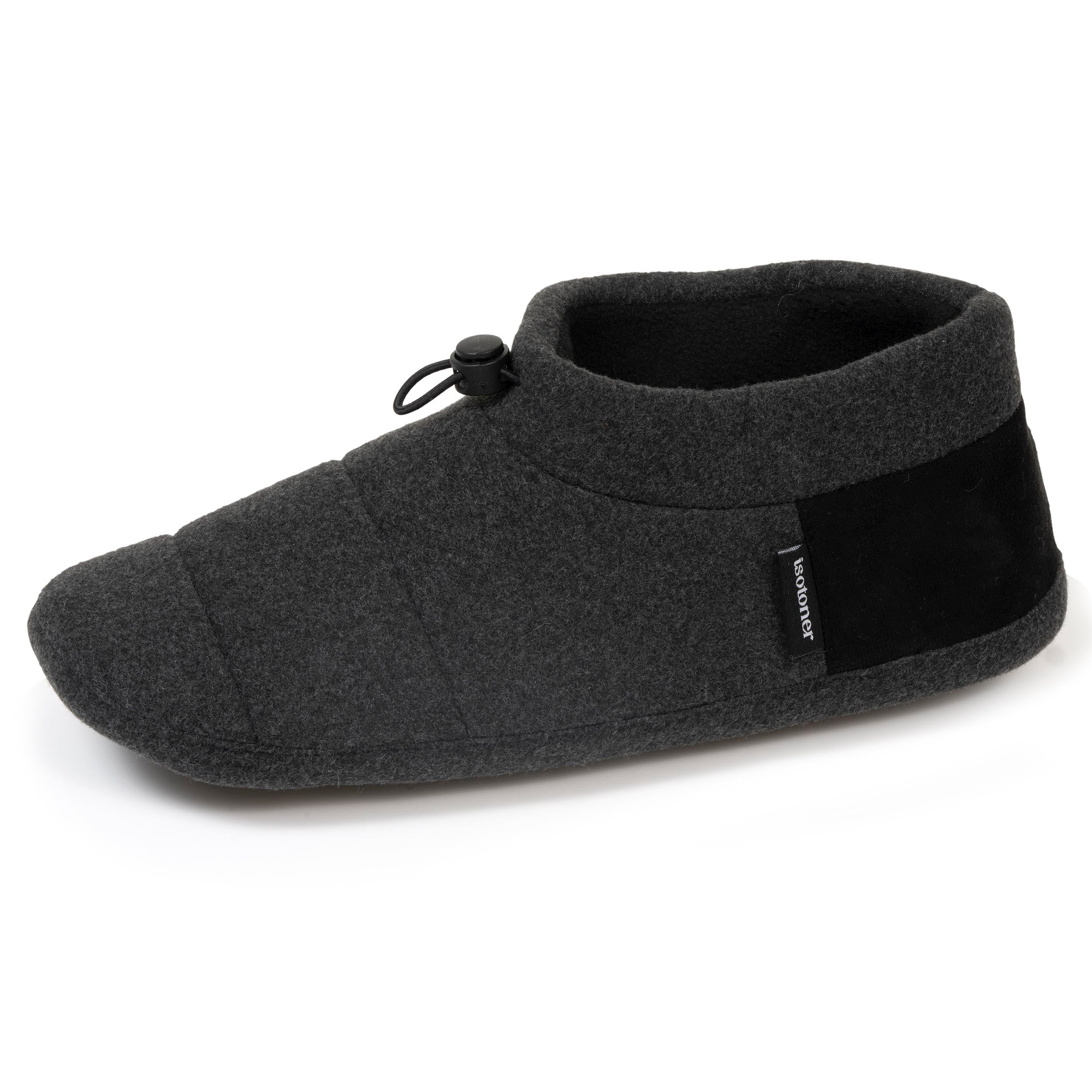 isotoner-chaussons-bottillons-homme-gris-chin-fonc image 1