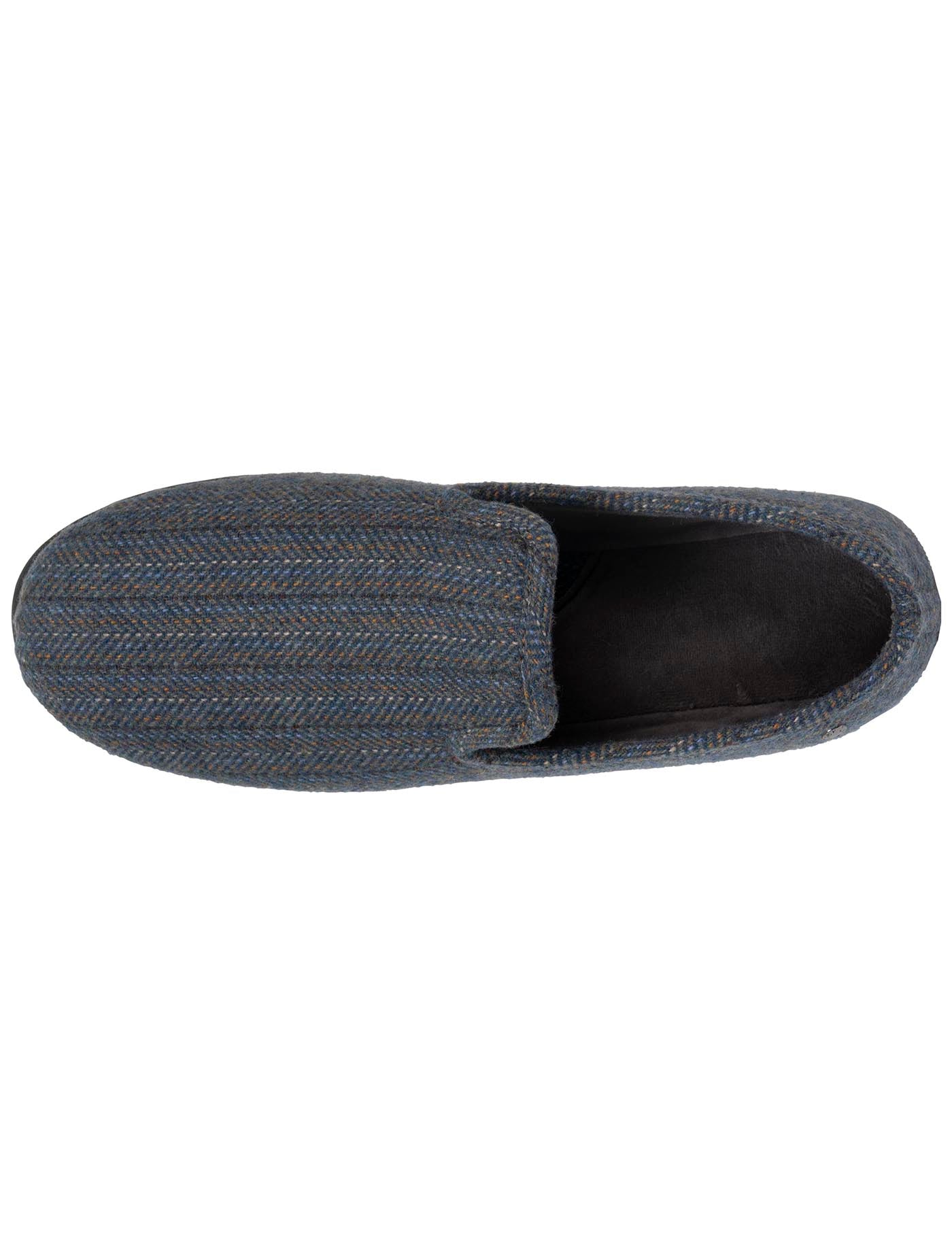 isotoner-chaussons-charentaises-homme-chevrons-bleus image 7