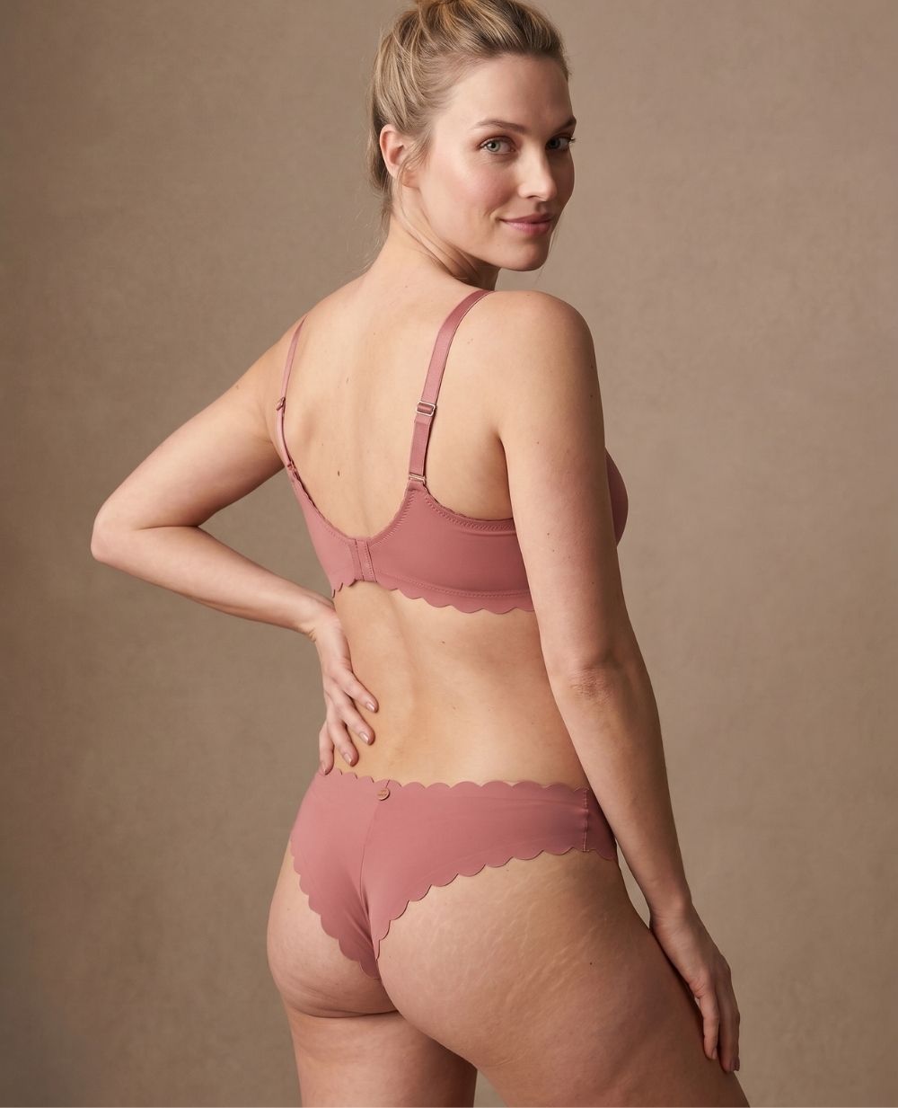 cache-c-ur-tanga-de-maternit-skin-taille-basse-vieux-rose image 2