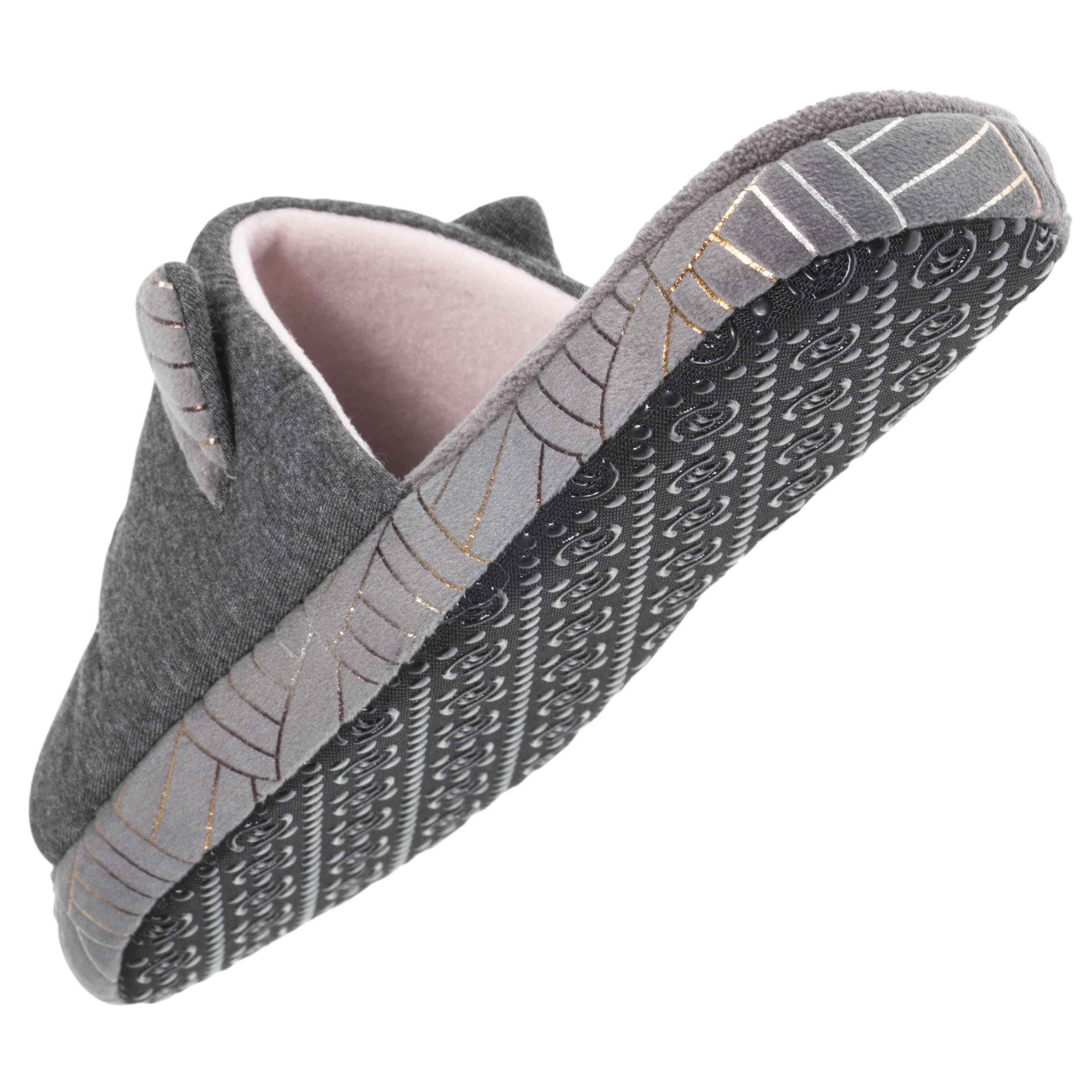 isotoner-chaussons-sandales-mules-femme-3d-gris-chin-fonc image 5