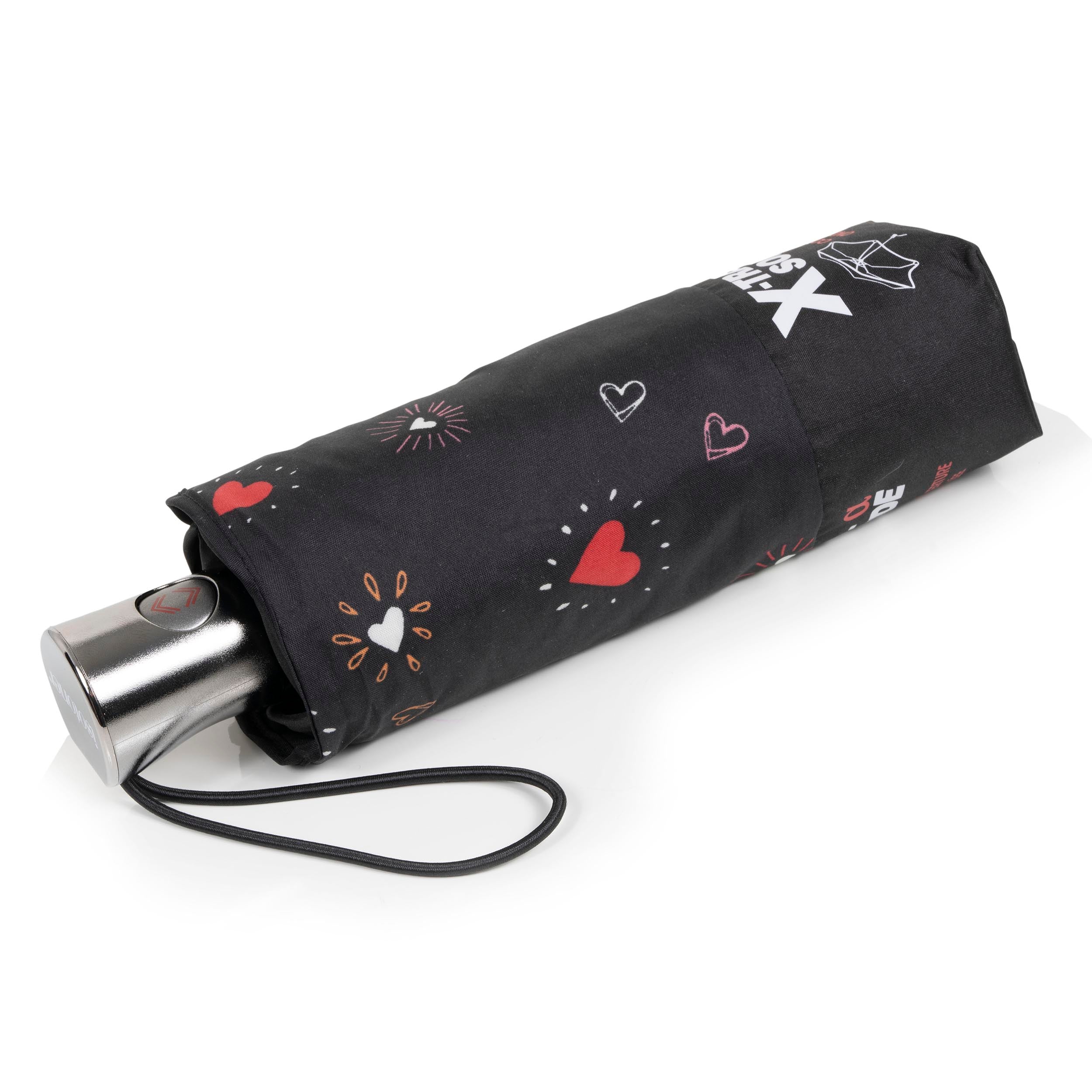 isotoner-parapluie-x-tra-solide-alpha-c-ur-rouge-23-cm image 1