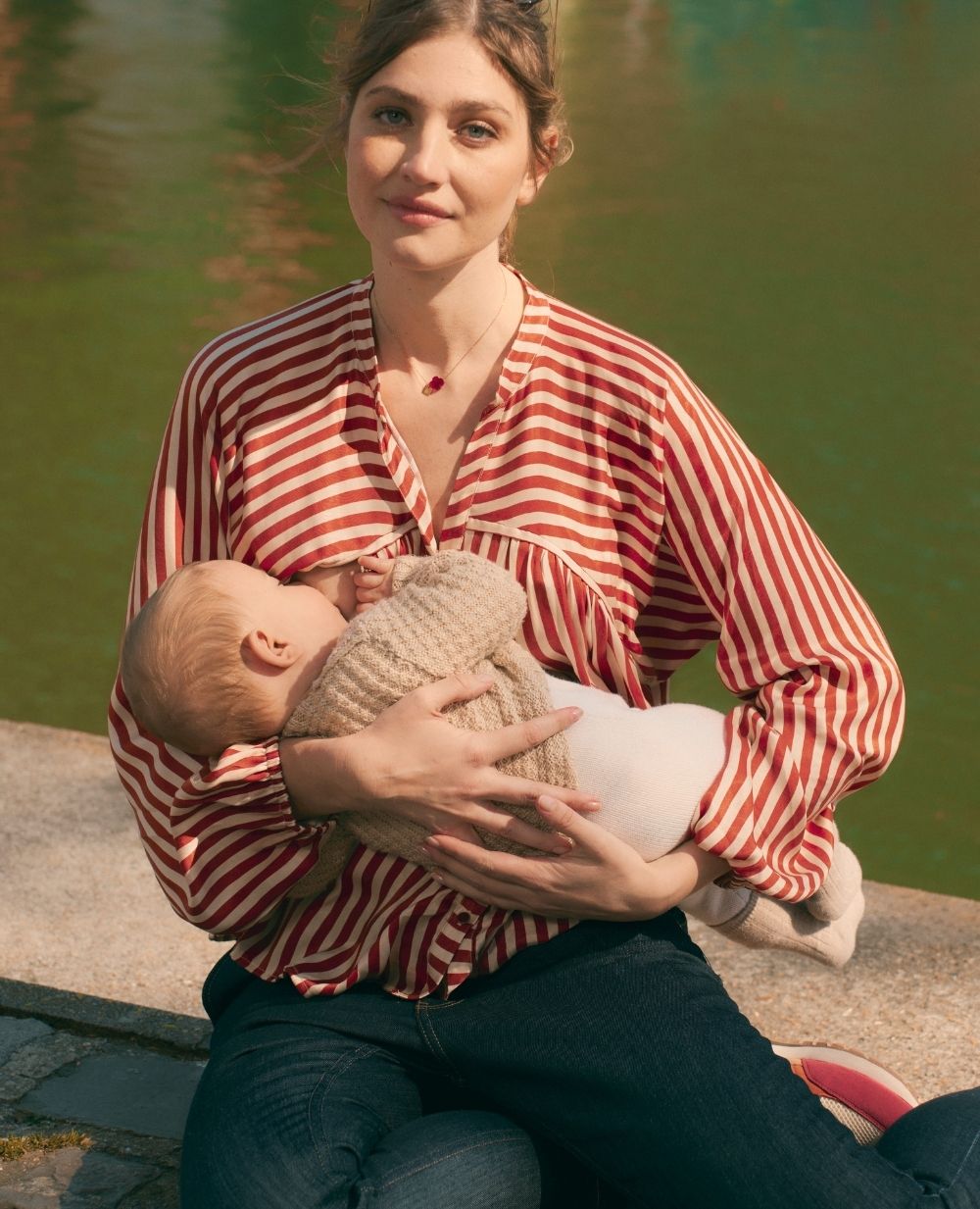 cache-c-ur-blouse-de-grossesse-et-allaitement-madeleine-cuivre image 4