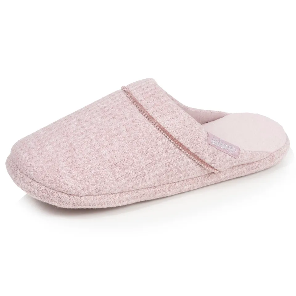 isotoner-mules-femme-blush-chin-maille-nid-d-abeille image 1