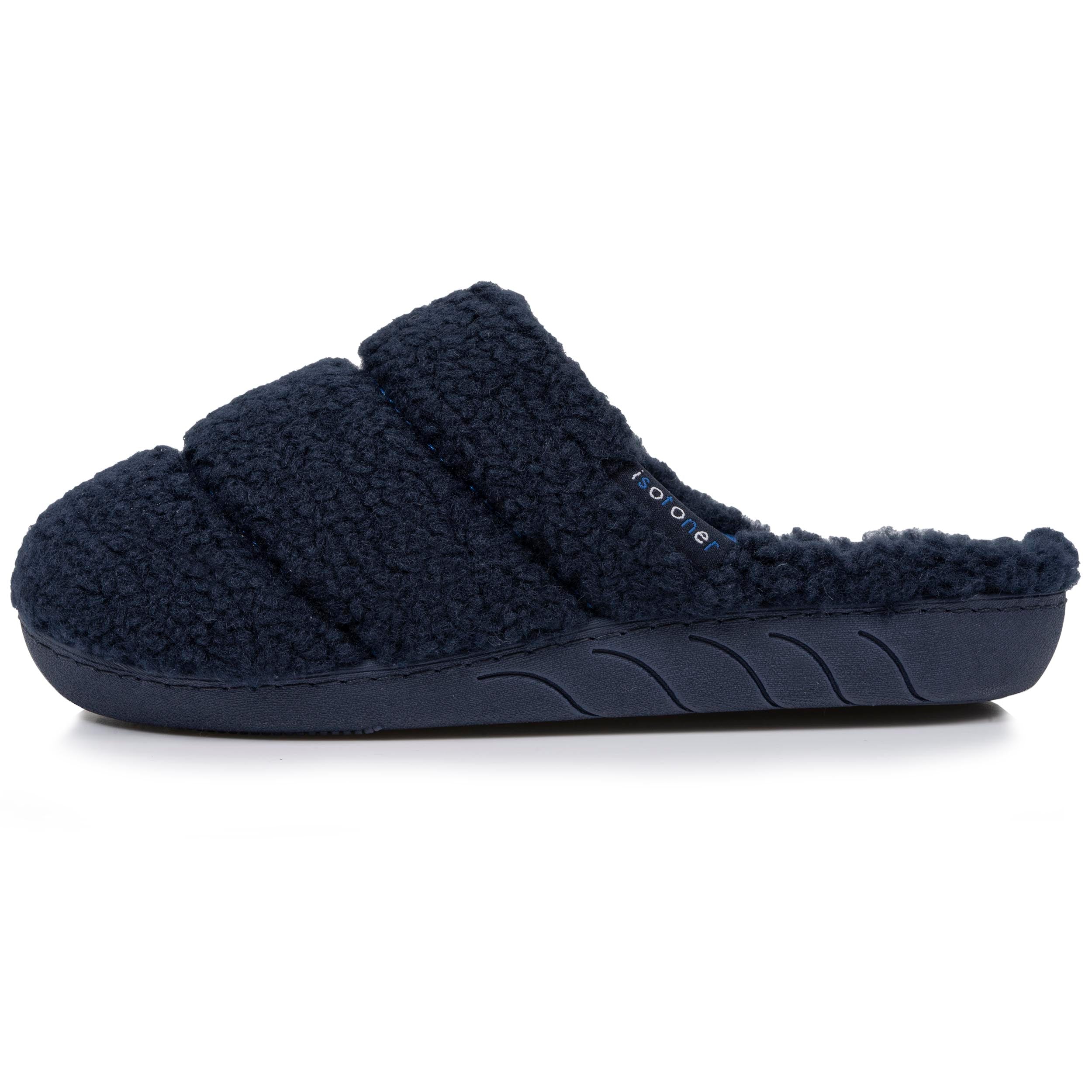 isotoner-mules-junior-marine-matelass-sherpa image 3