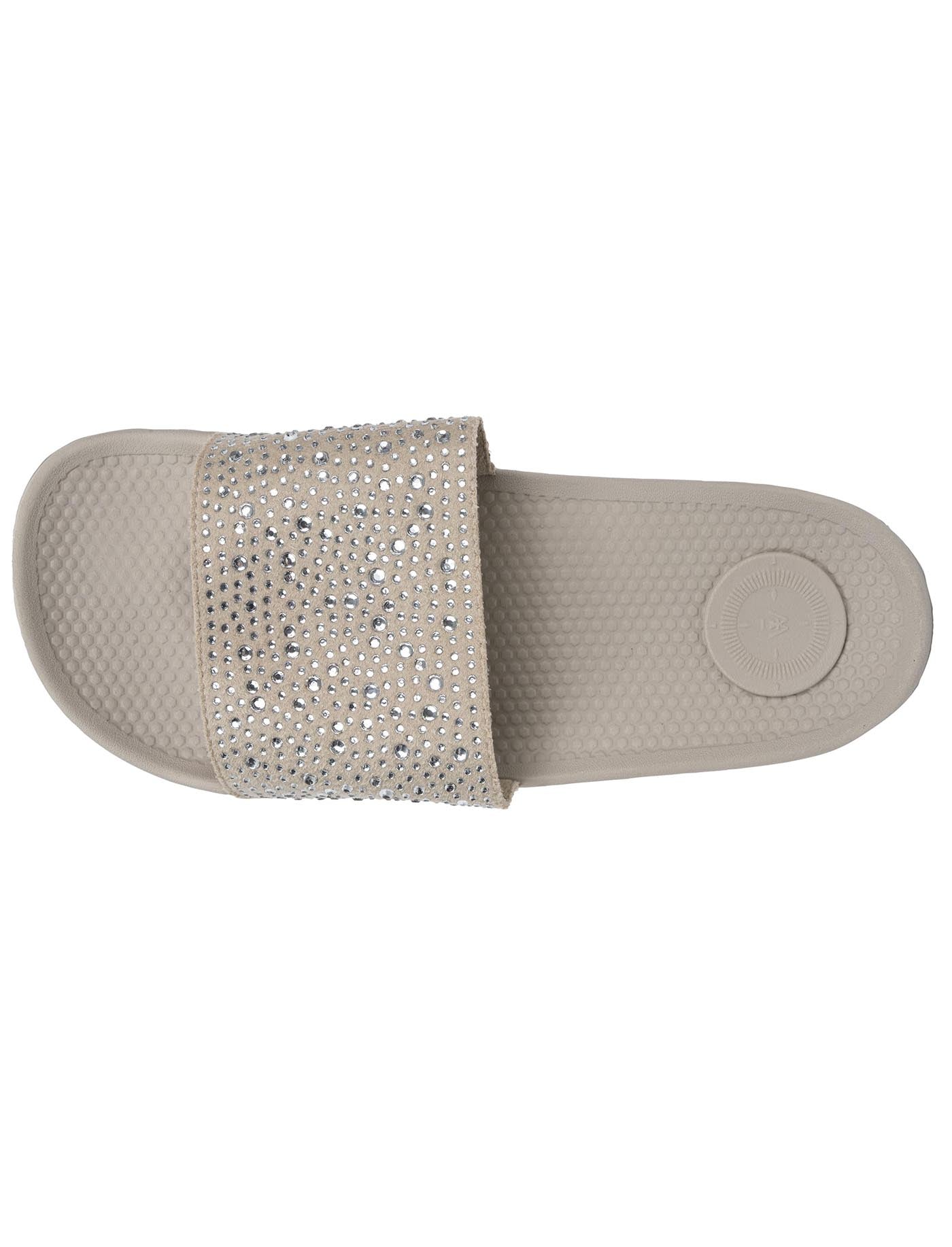 isotoner-mules-claquettes-femme-strass-beige-everywear image 7