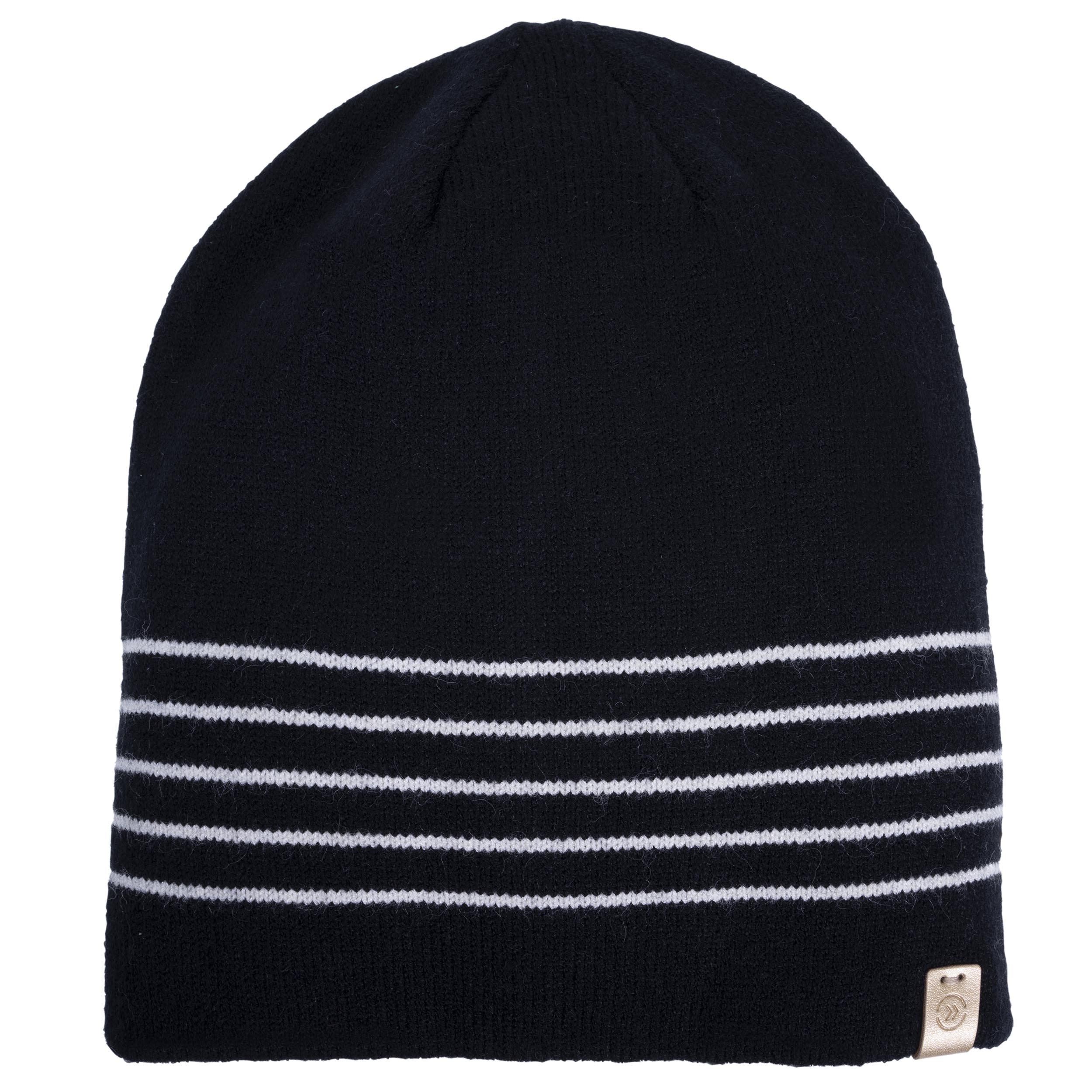 isotoner-bonnet-femme-ultra-doux-noir-rayures image 3