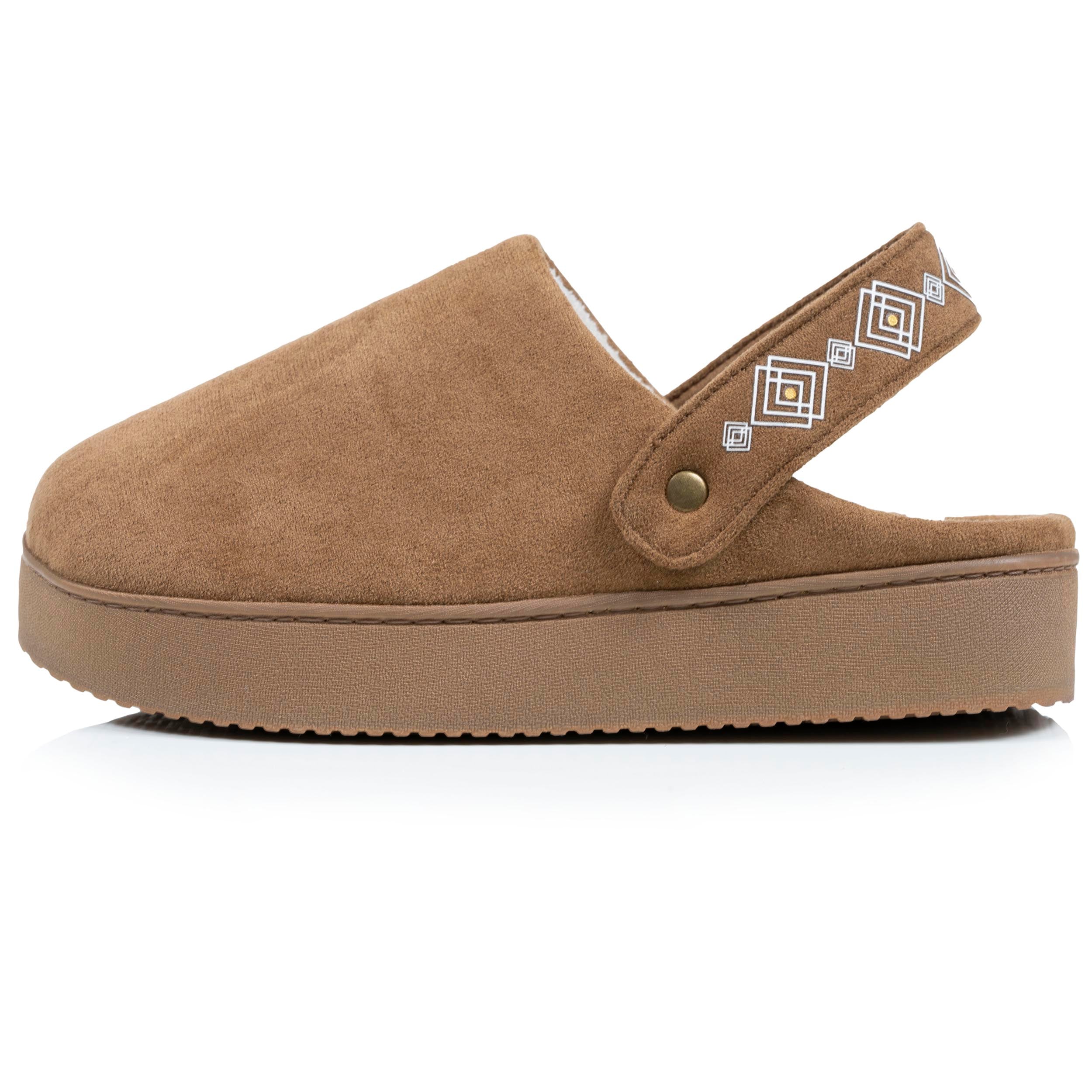 isotoner-chaussons-mules-plateforme-femme-camel-2 image 4