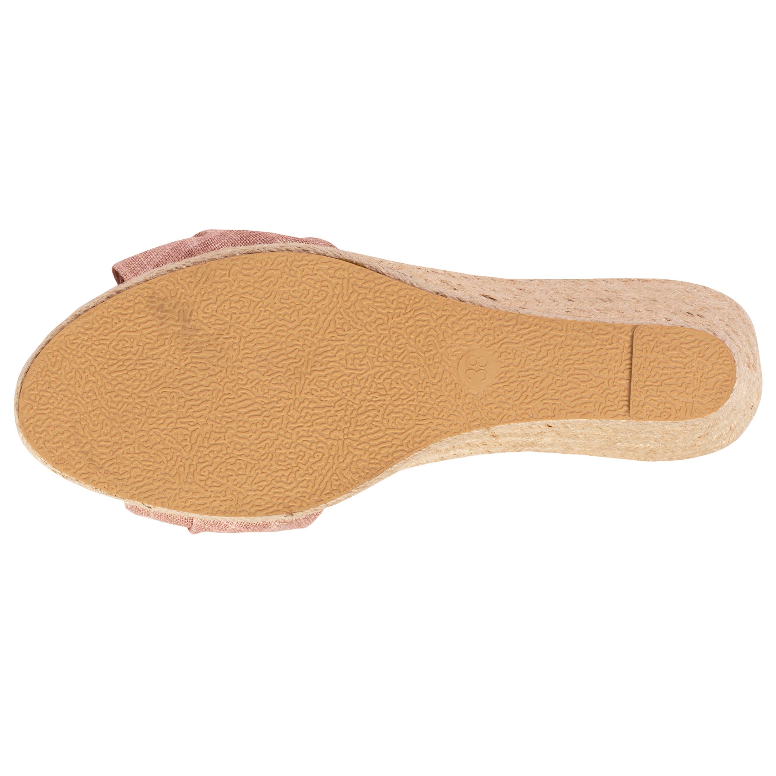 isotoner-espadrilles-femme-n-ud-talon-corde-rose image 5