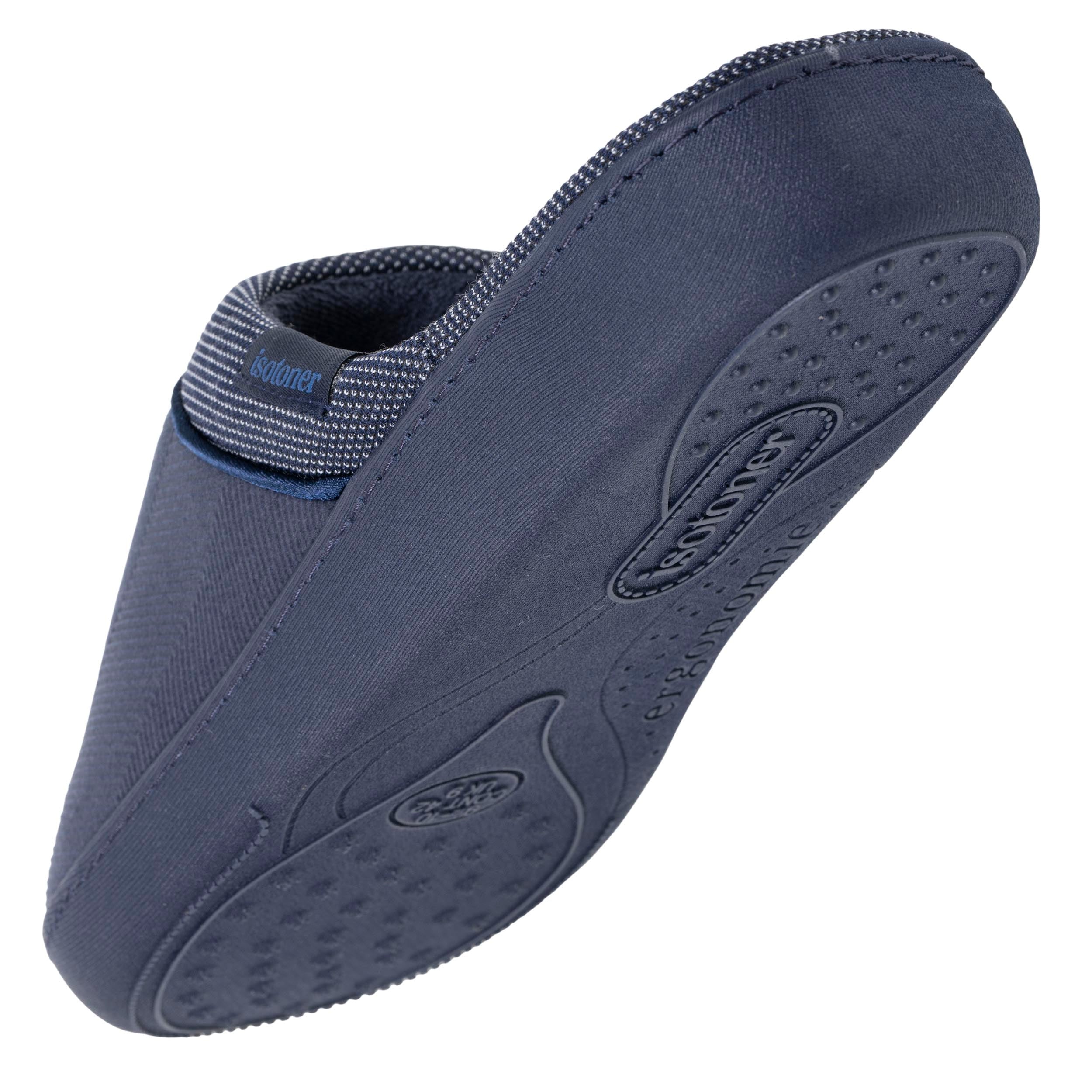 isotoner-chaussons-mules-homme-ergonomiques-marine-m-moire-de-forme image 5