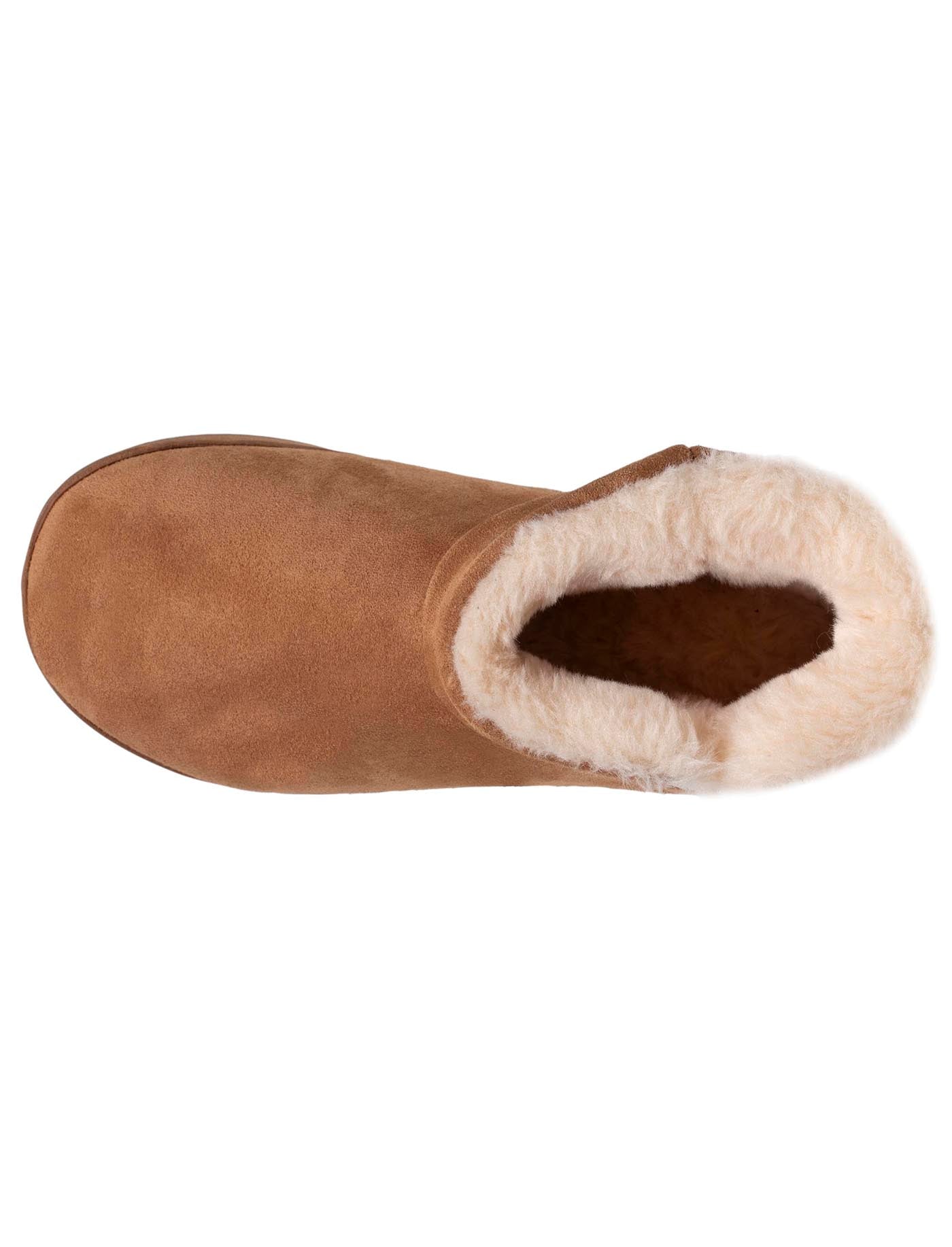 isotoner-chaussons-bottillons-cuir-femme-camel-semelle-plateforme image 7