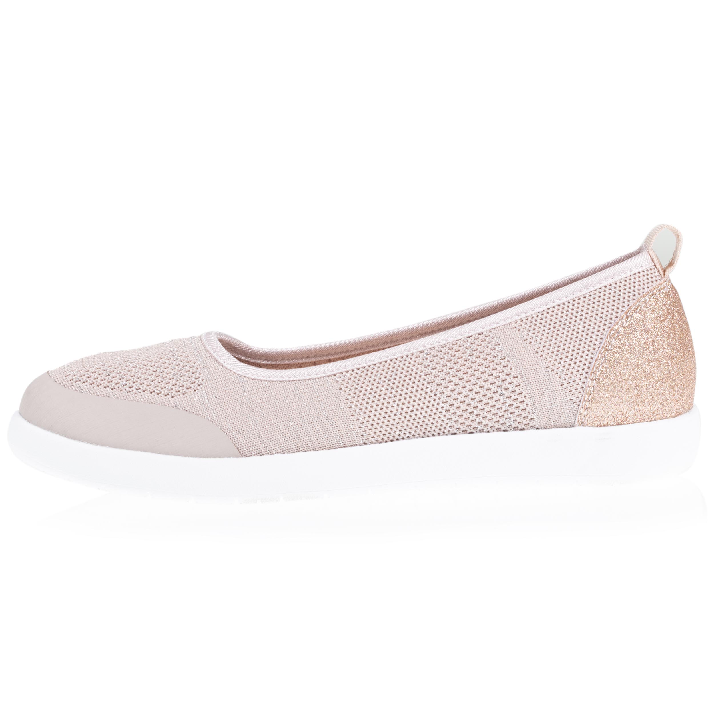 isotoner-ballerines-femme-slip-on-rose-poudr-everywear-m-moire-de-forme image 4