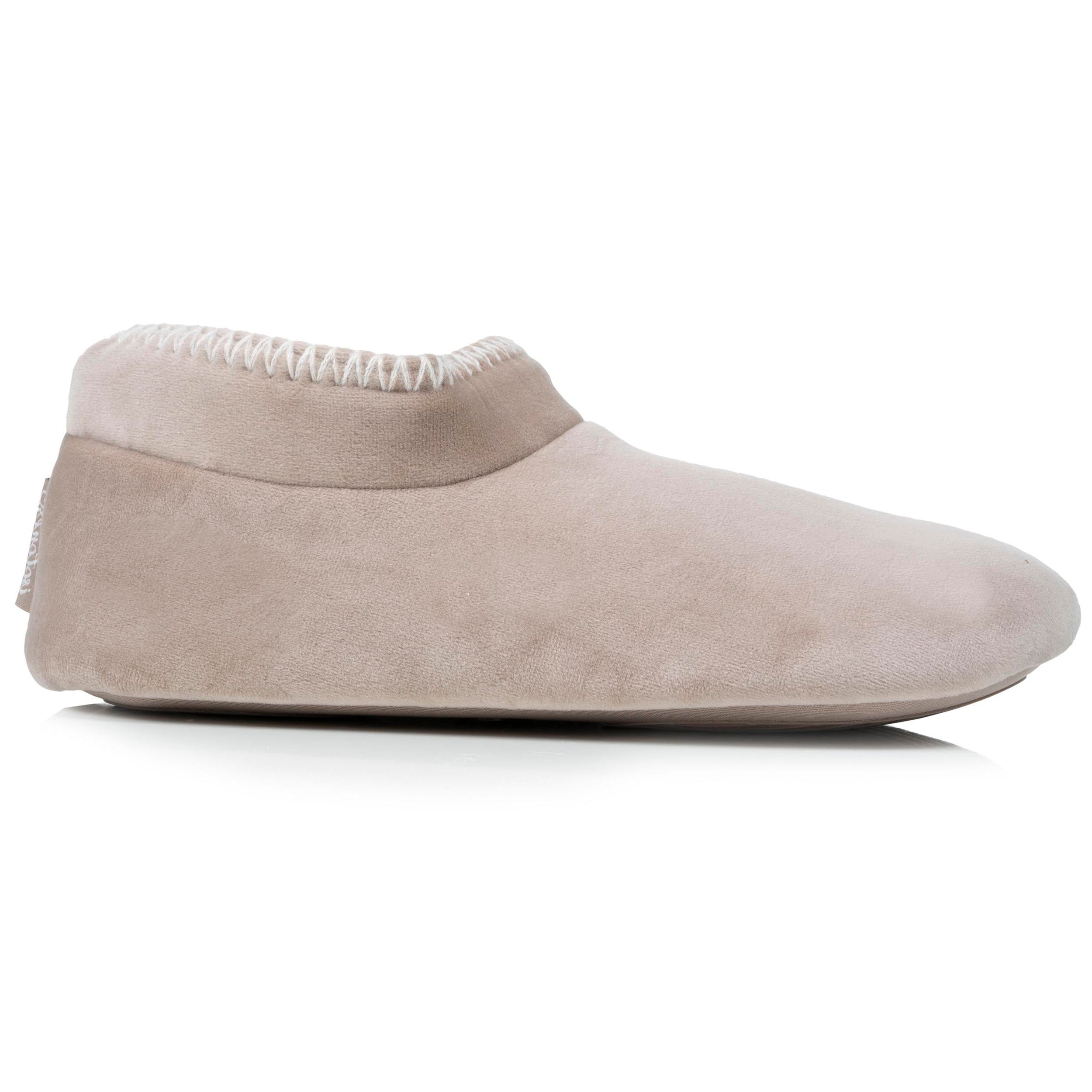 isotoner-chaussons-bottillons-femme-beige-broderie image 8