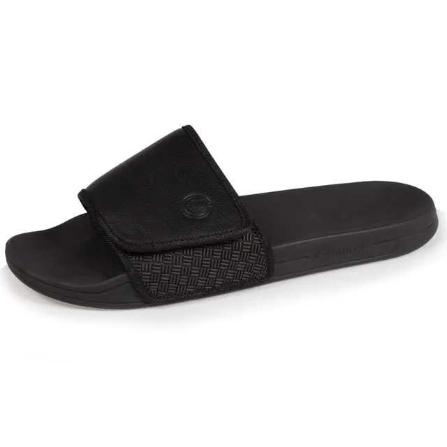 isotoner-mules-claquettes-homme-scratch-noir-everywear image 1