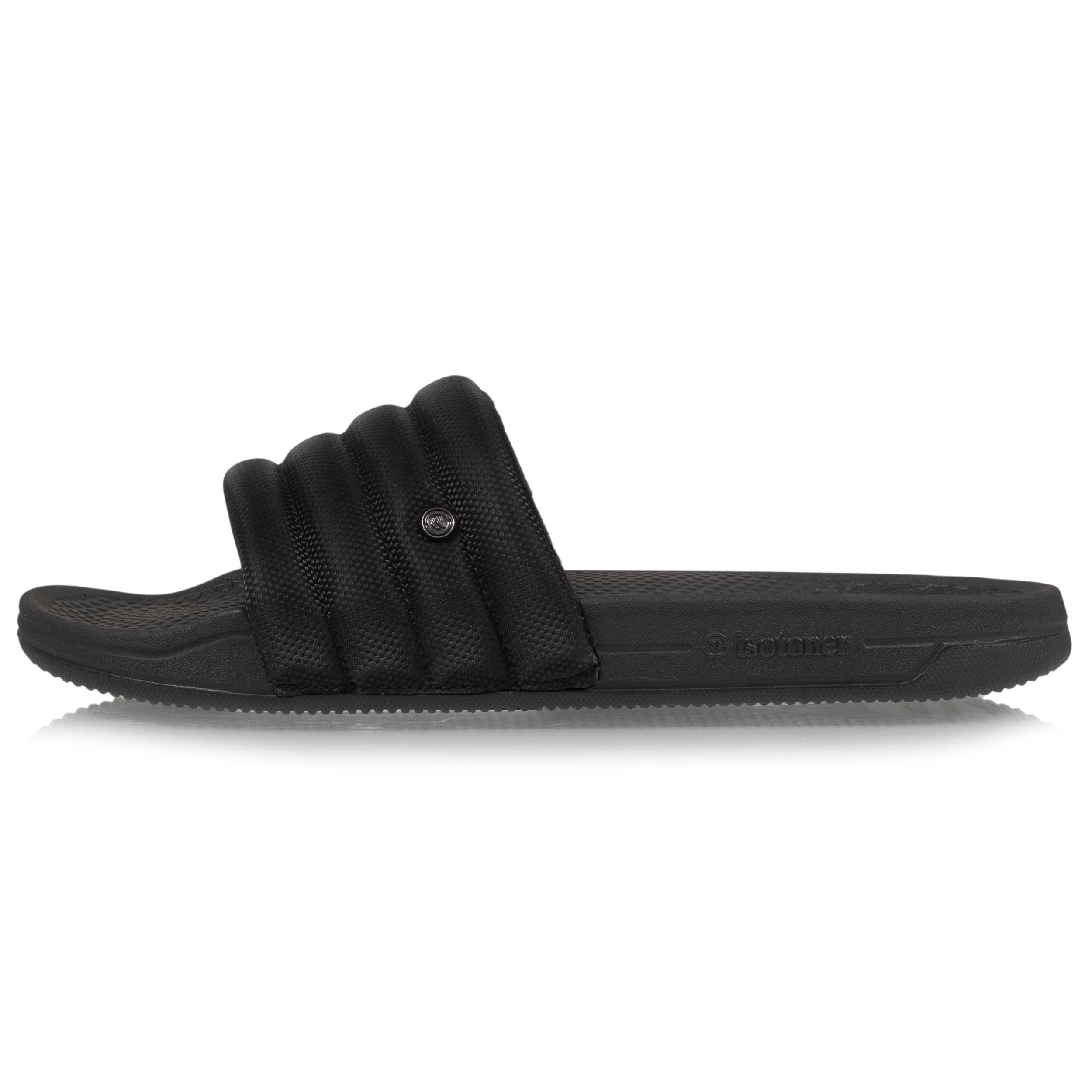 isotoner-mules-claquettes-femme-matelass-noir image 3