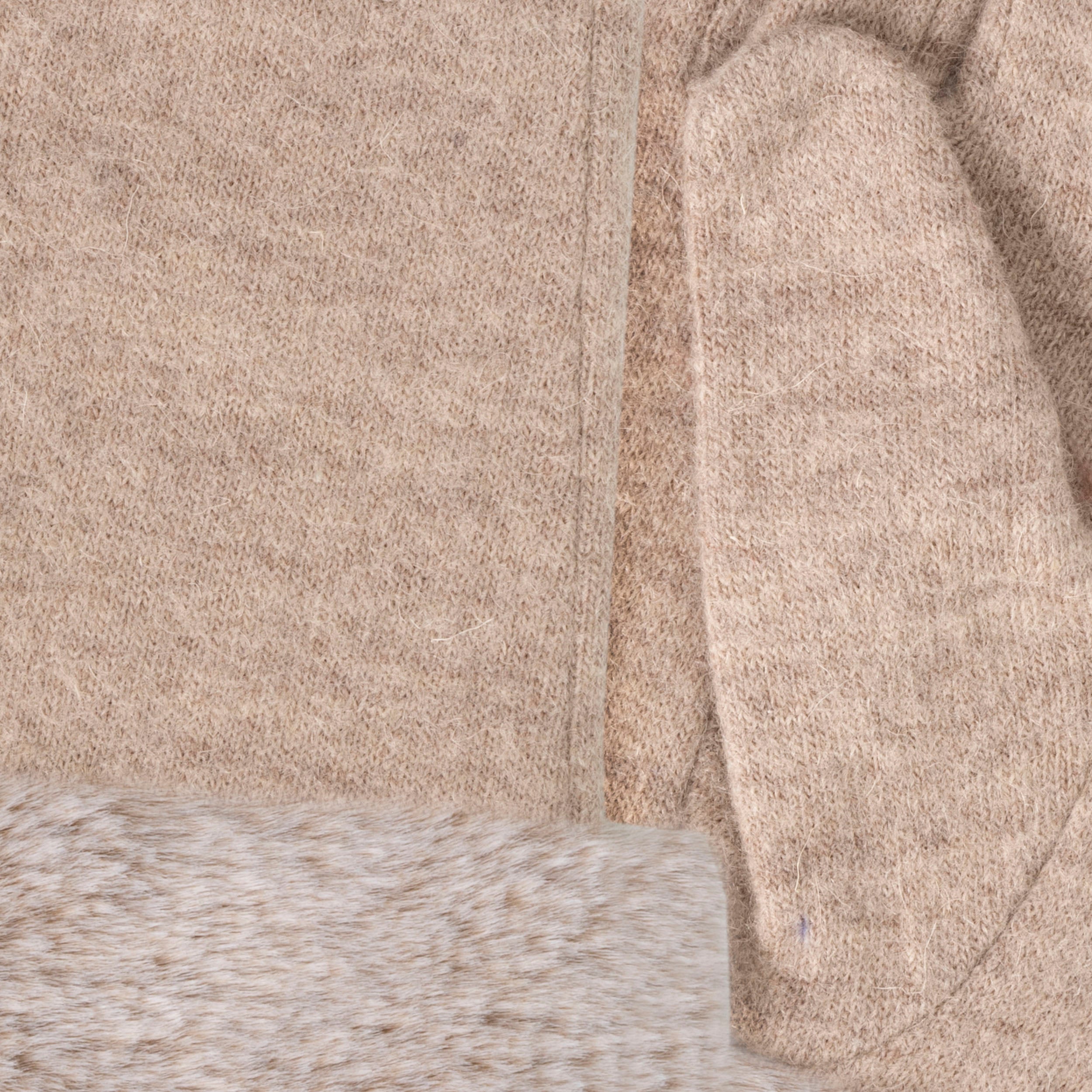 isotoner-gants-femme-tactiles-laine-beige image 2
